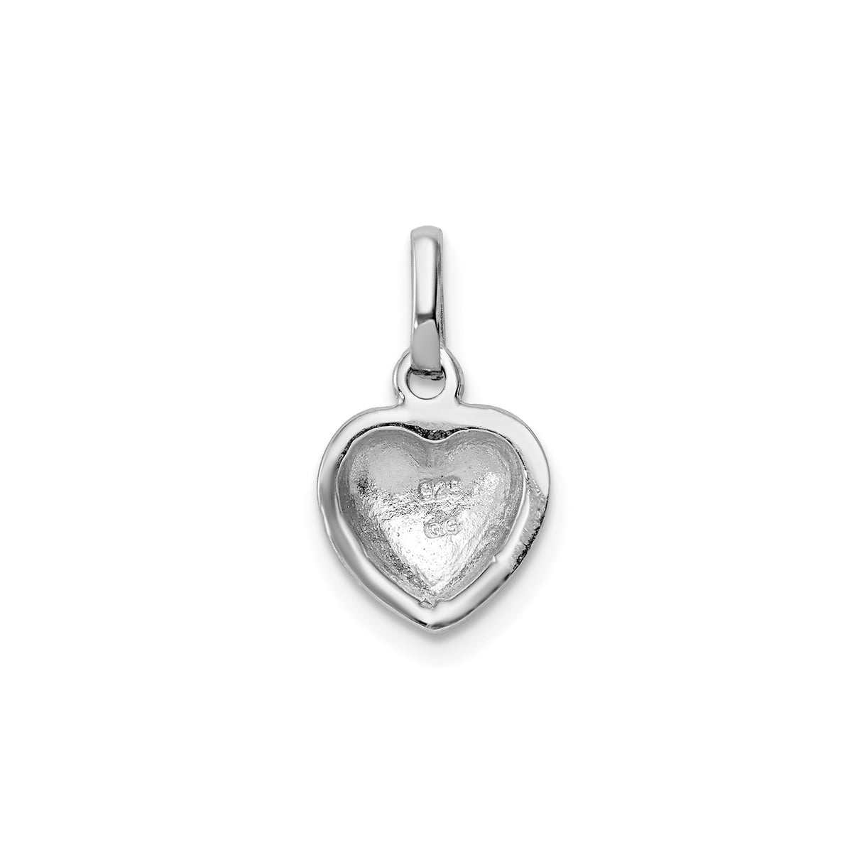 Sterling Silver Heart Pendant with Red Enamel Linked Hearts, Romantic Jewelry for Women