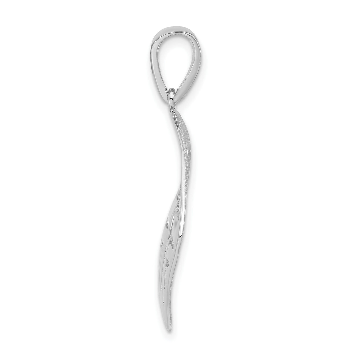 Sterling Silver Pendant with Geometric Diamond Cutout, Tribal Motif, Matte Finish