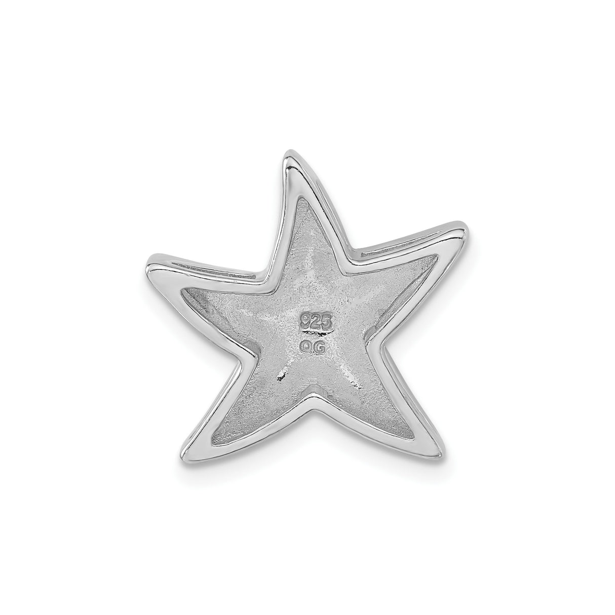 Sterling Silver Starfish Pendant with Blue Crystal, Nautical Ocean-Inspired Jewelry for Women