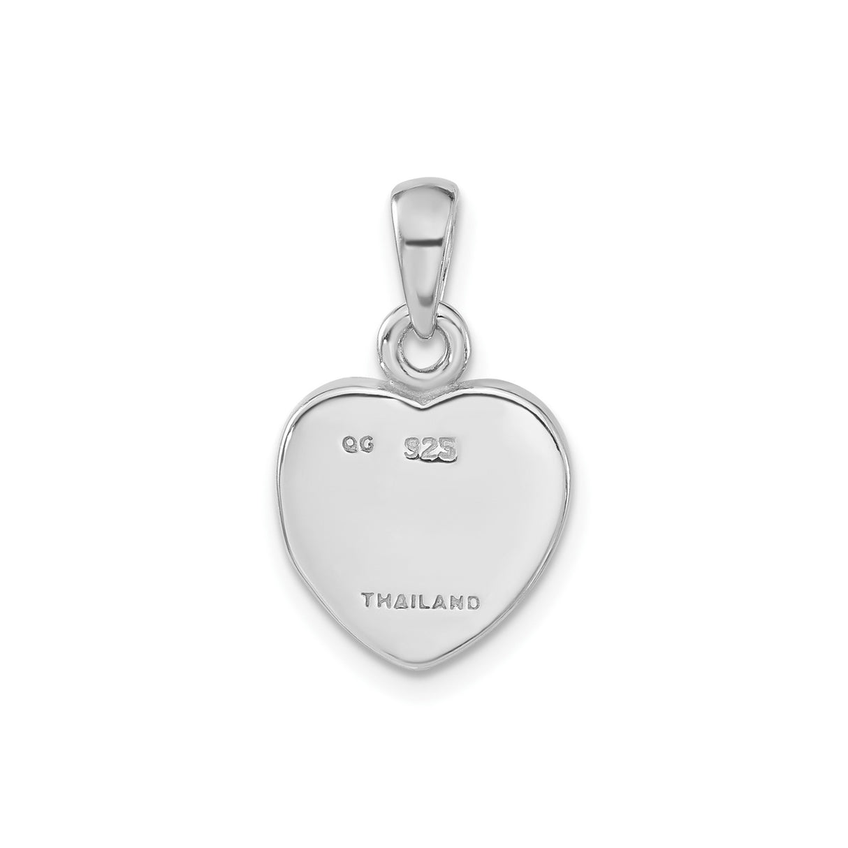 Sterling Silver Heart Pendant with Pink Iridescent Crystal Chips , Feminine and Romantic Jewelry