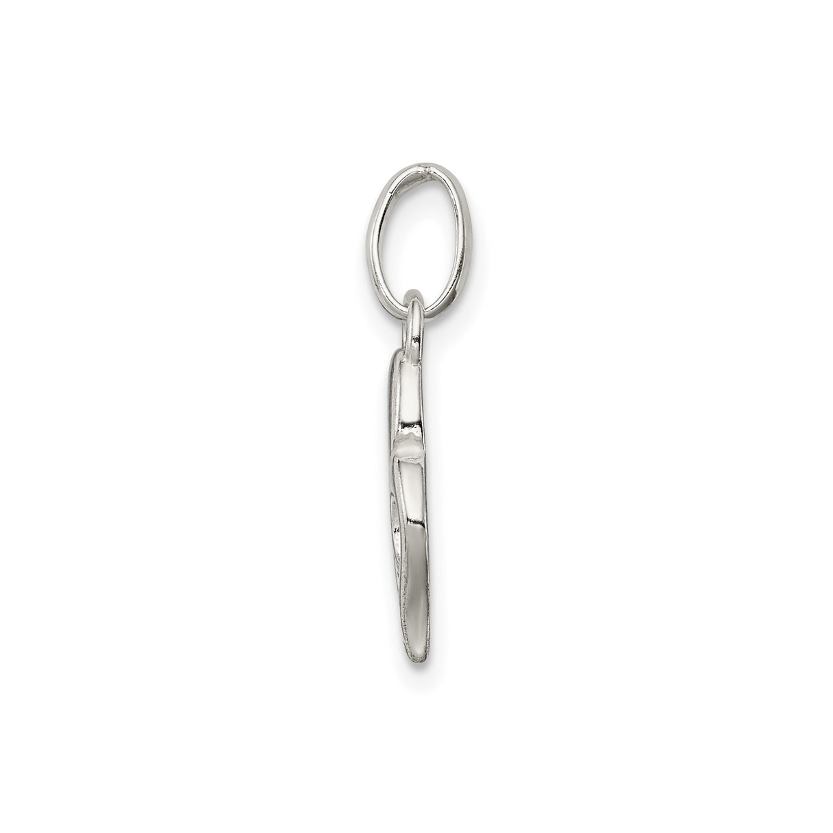 Sterling Silver Heart Pendant with Stylized Mother Design Symbolizing Maternal Love and Family Bond