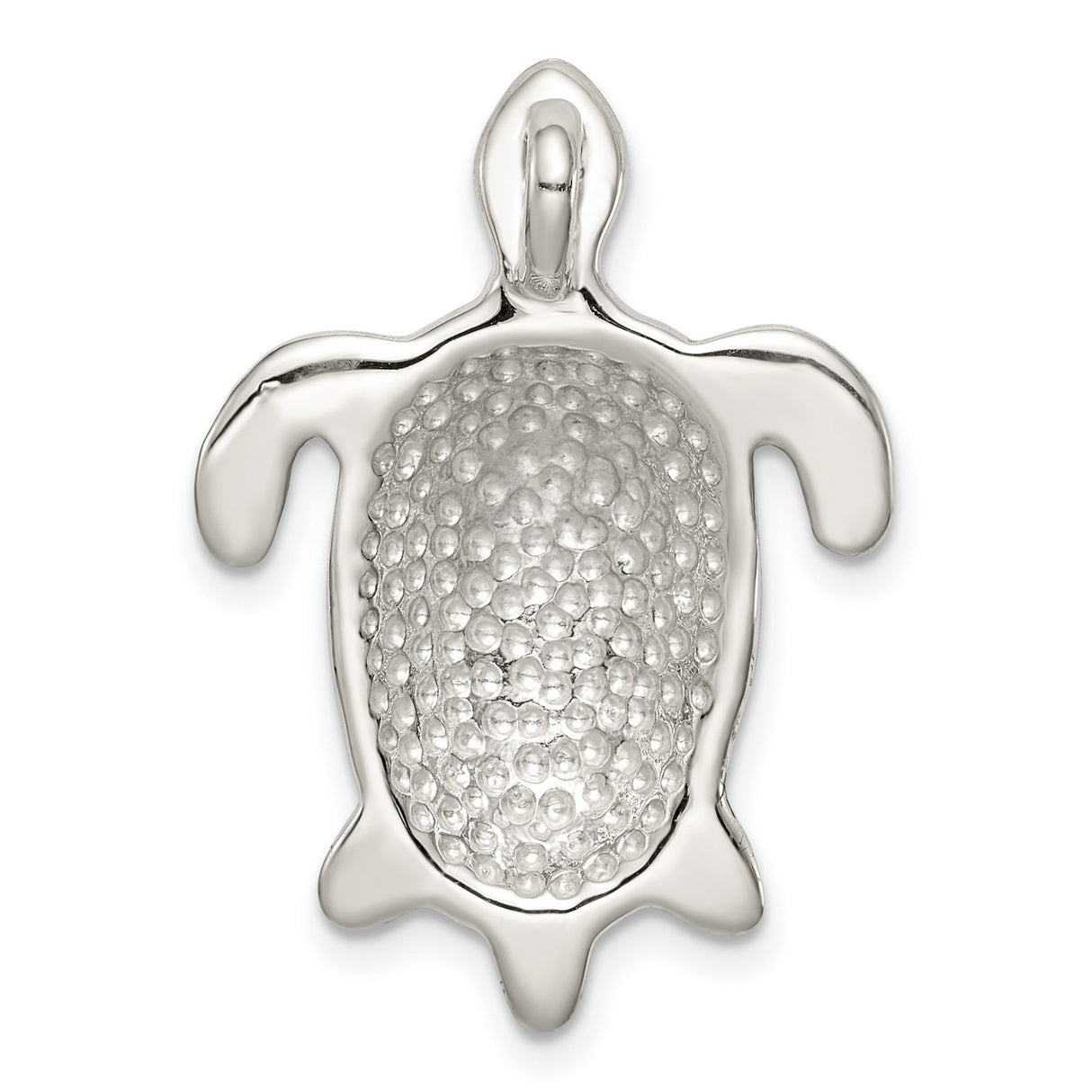 Sterling Silver Turtle Pendant with Mother Of Pearl and Pink Enamel Shell, Ocean-Inspired Jewelry