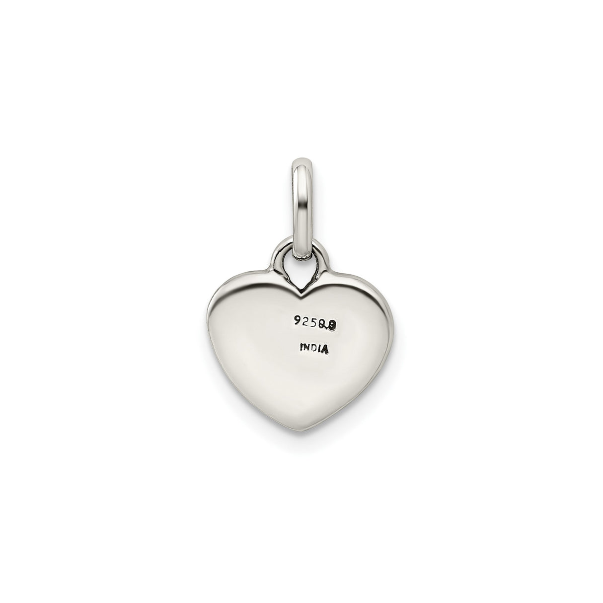 Sterling Silver Heart Pendant with Hope Script , Inspirational Jewelry for Women