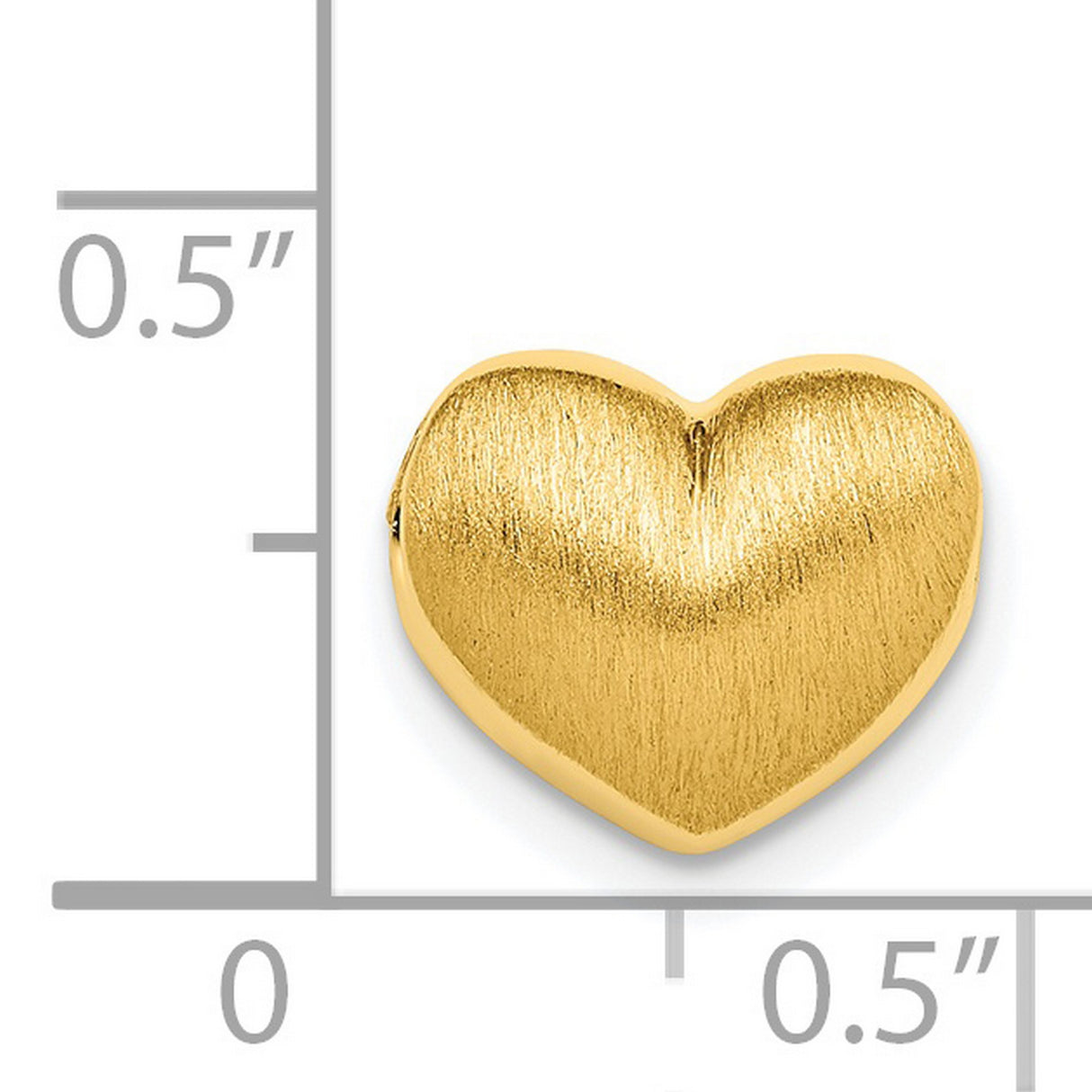 Sterling Silver Heart Locket Pendant, Brushed Finish, Openable Romantic Design for Women