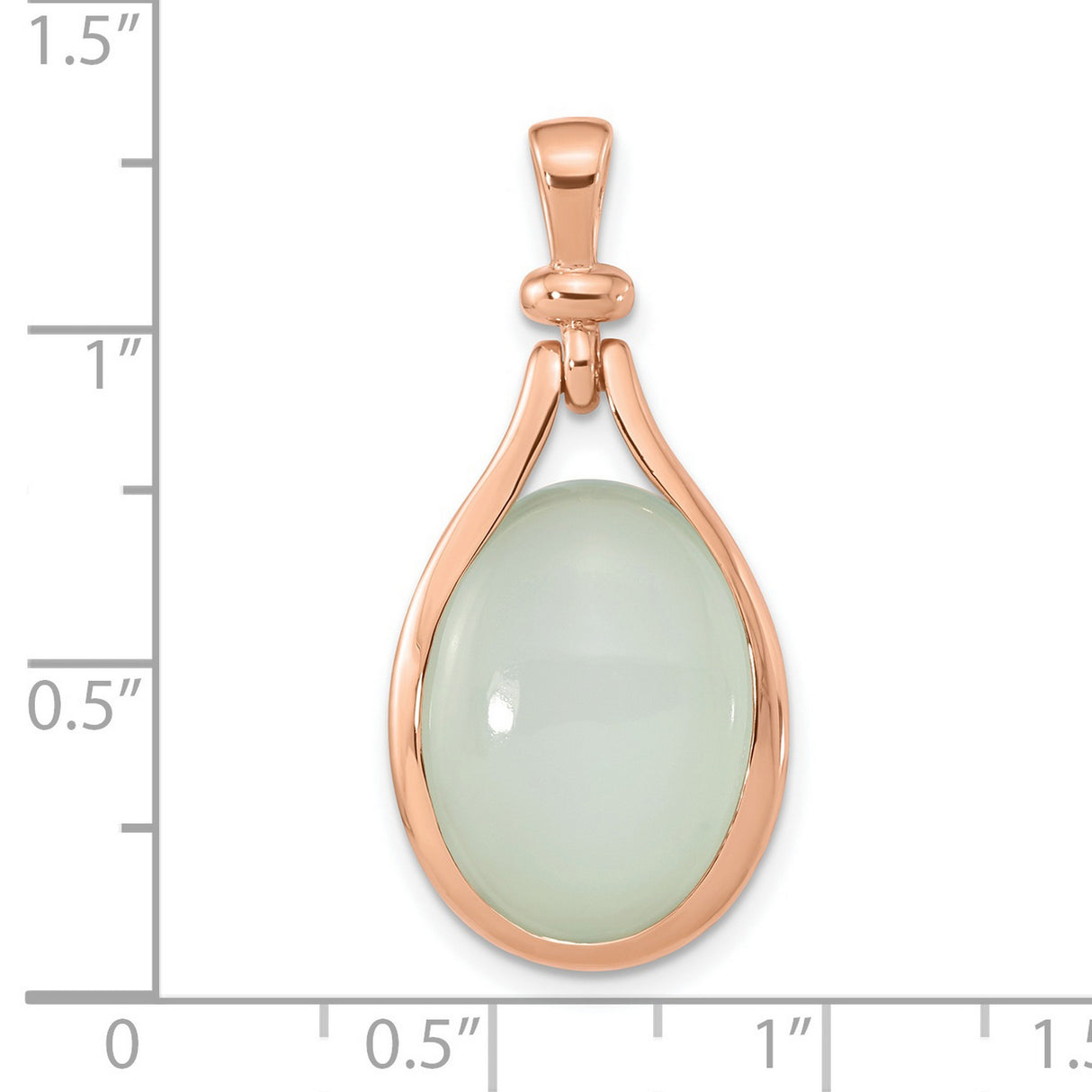 Green Chalcedony Charm Pendant in Real 925 Sterling SIlver