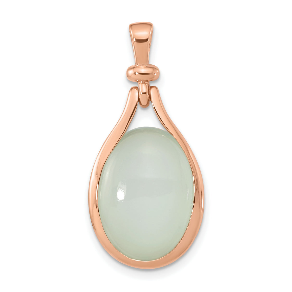 Green Chalcedony Charm Pendant in Real 925 Sterling SIlver