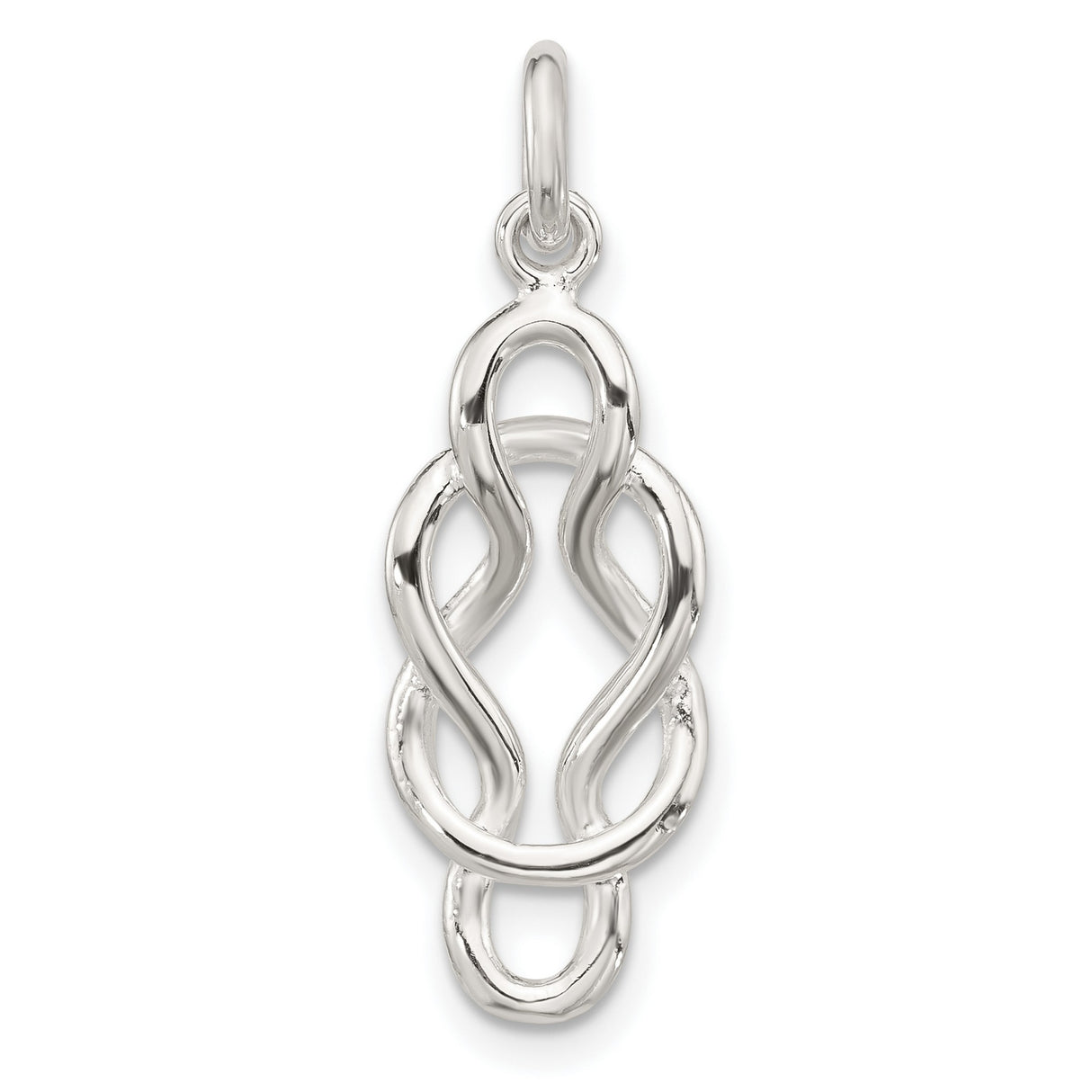 Sterling Silver Celtic Knot Pendant with Infinity Design Symbolizing Eternal Love and Unity