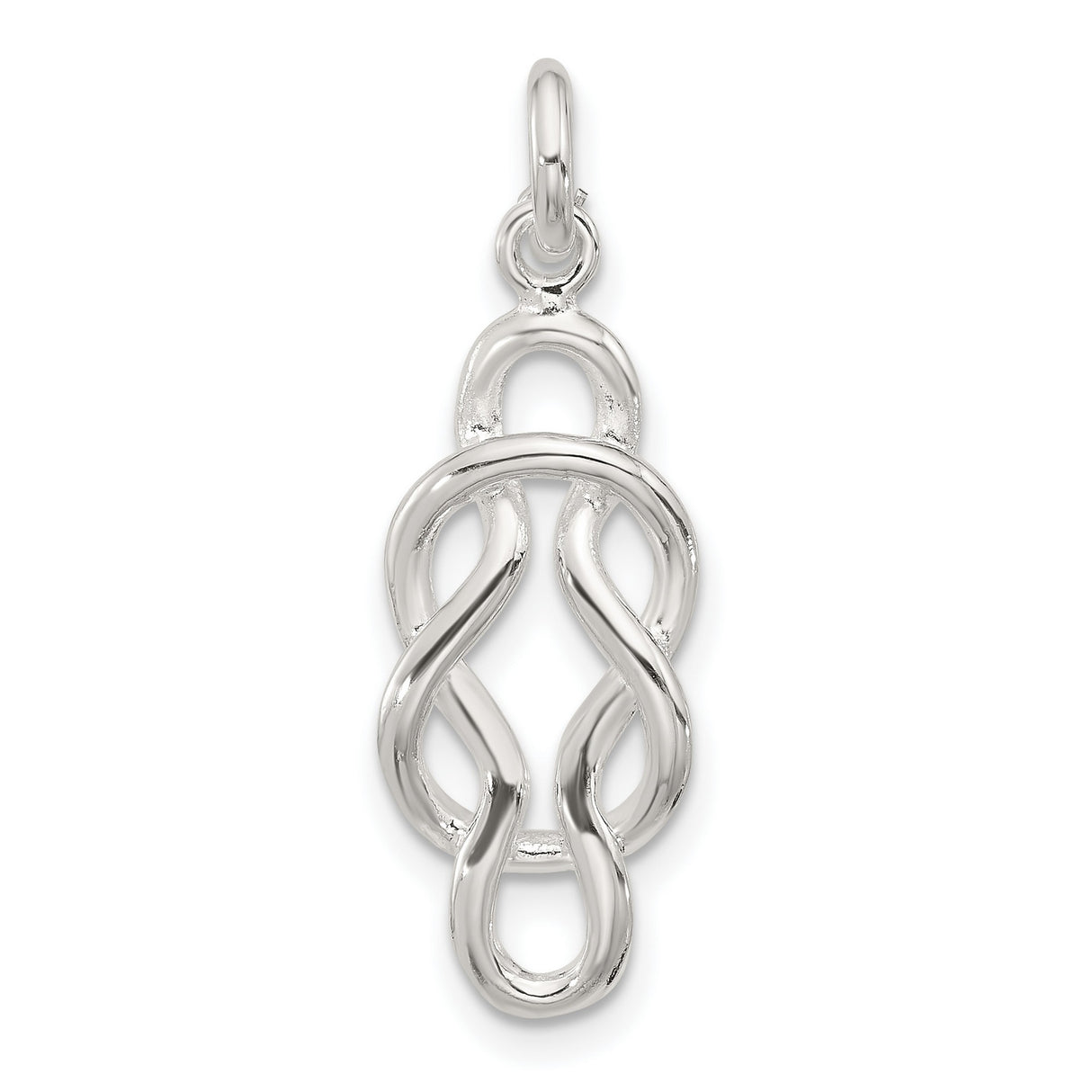 Sterling Silver Celtic Knot Pendant with Infinity Design Symbolizing Eternal Love and Unity