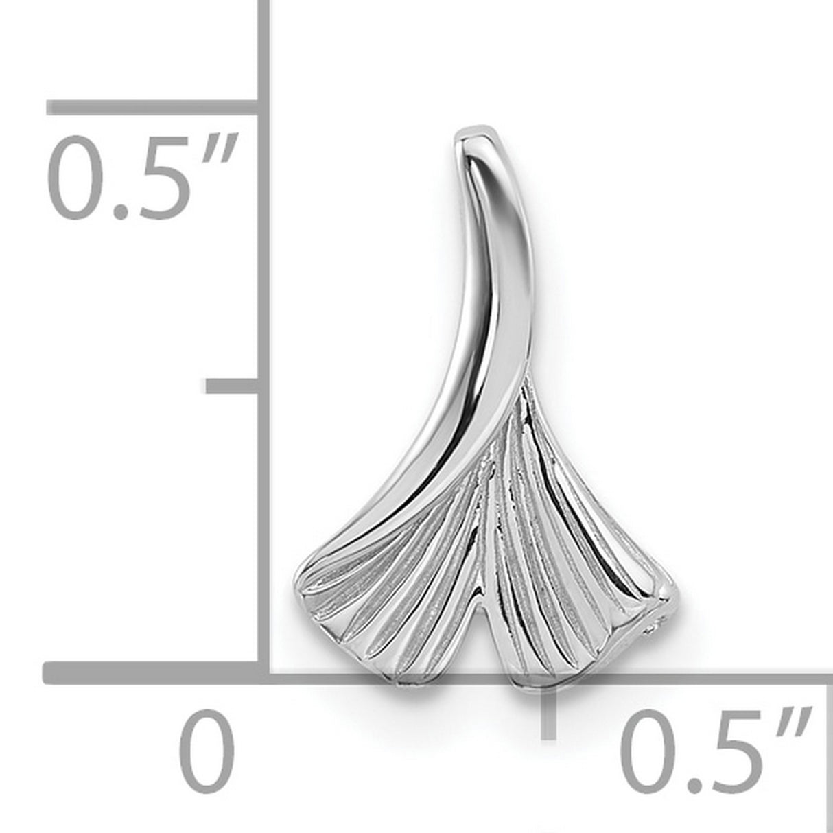 Sterling Silver Leaf Pendant with Textured Detailing, Modern Botanical Design