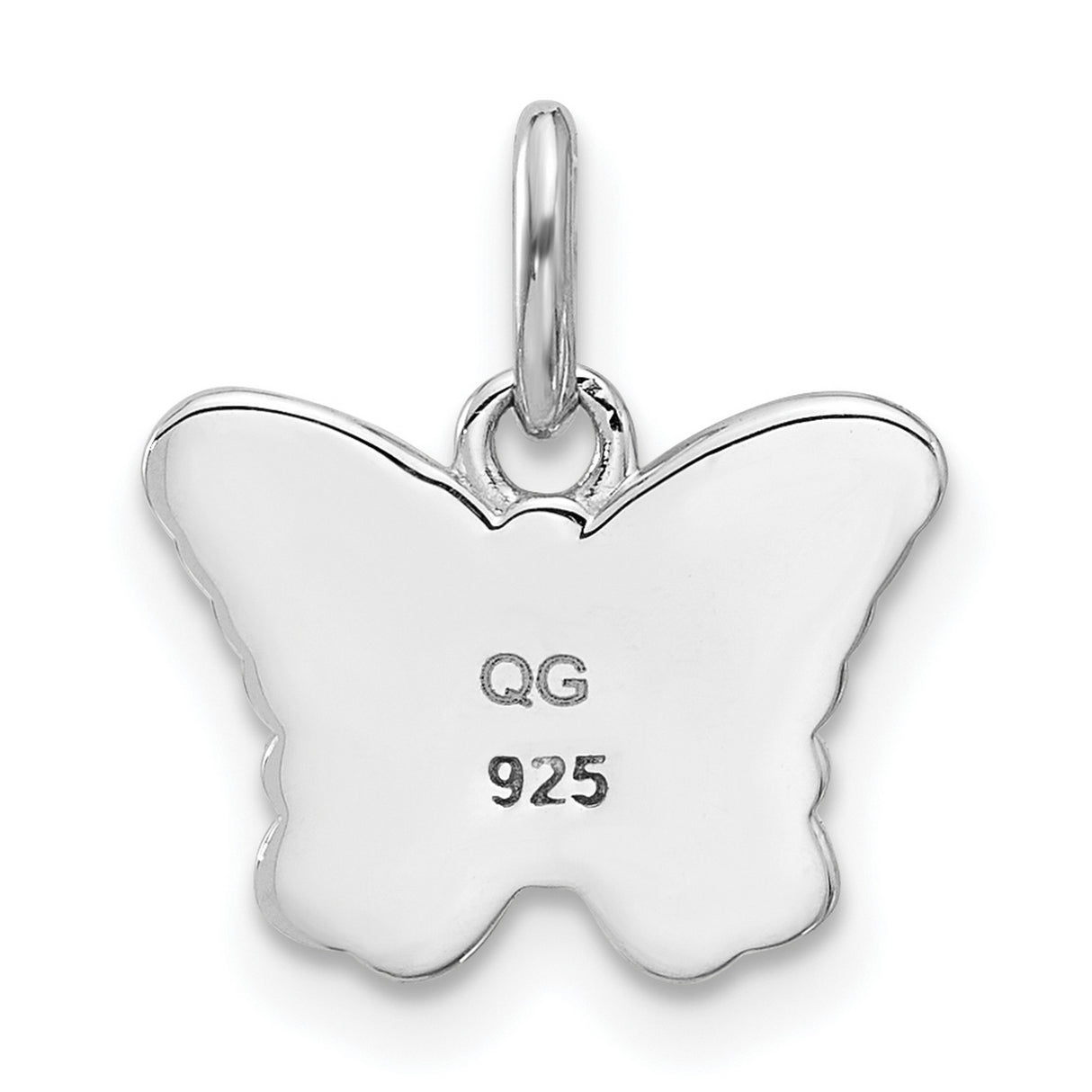 Sterling Silver Butterfly Pendant with Pastel Enamel Wings, Symbol of Transformation and Growth