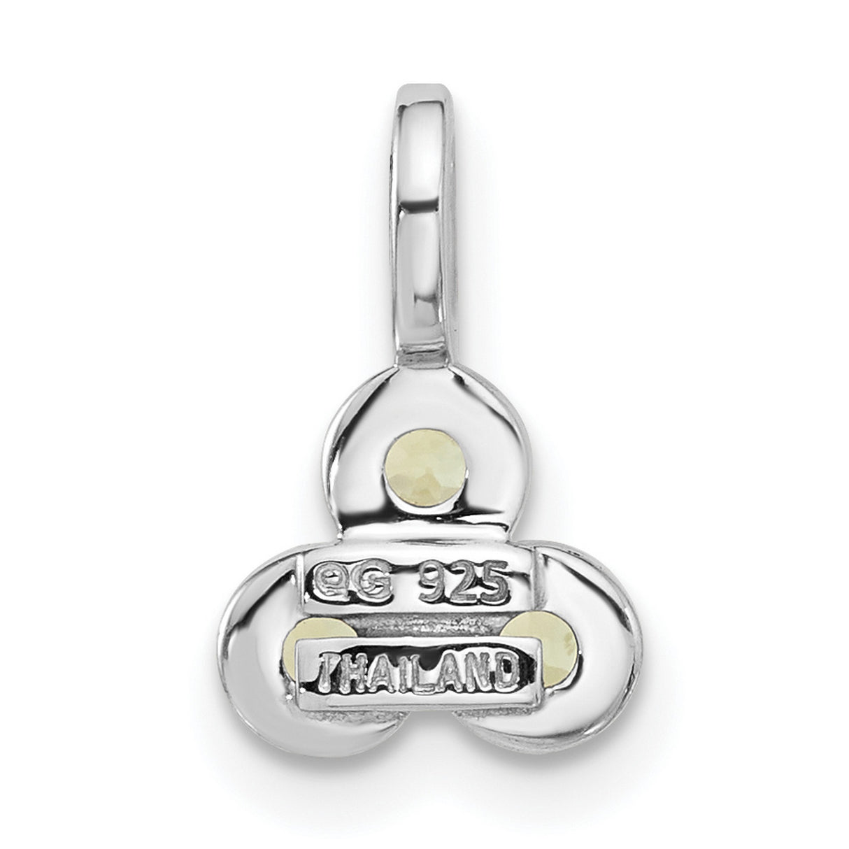 Peridot Charm Pendant in Real 925 Sterling Silver
