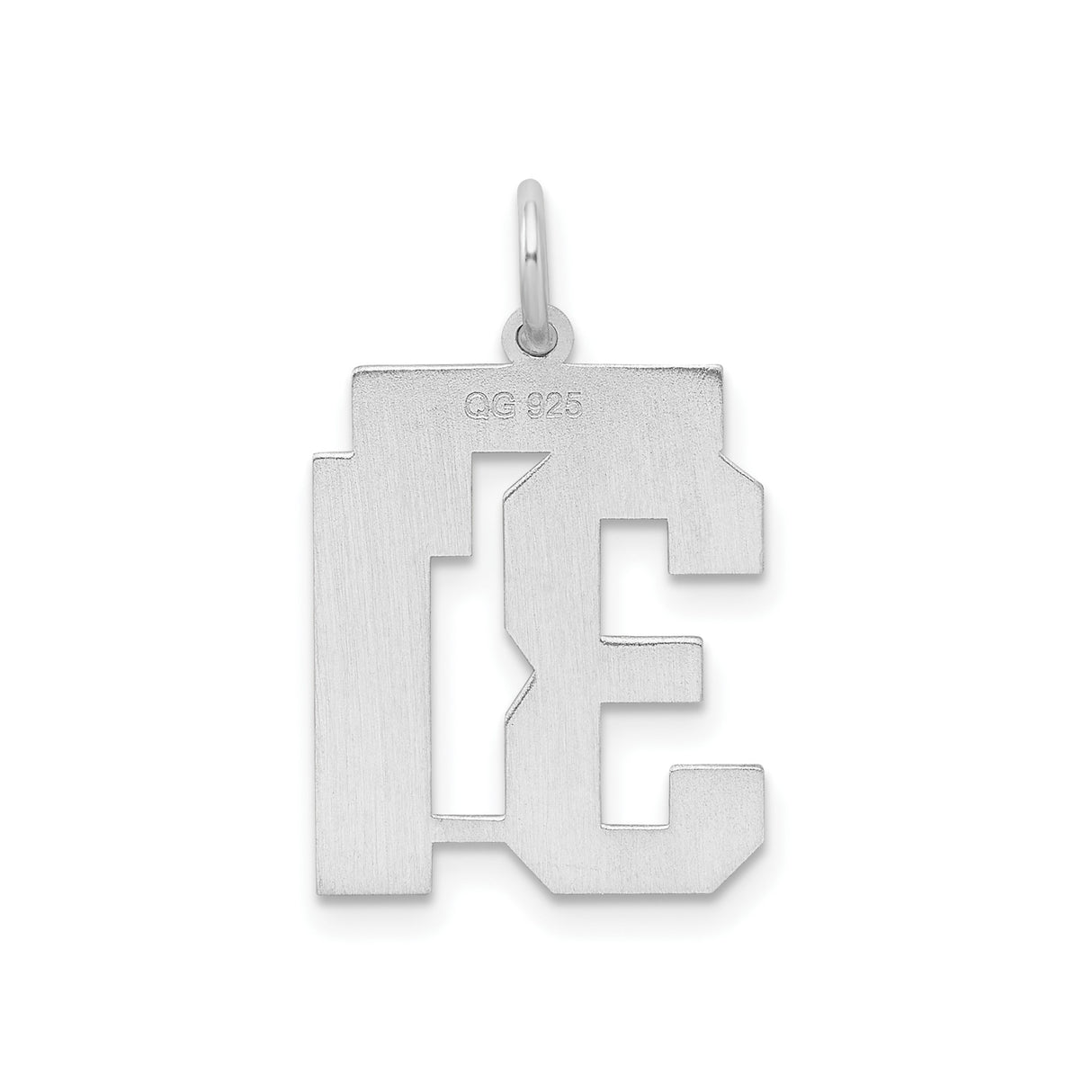 Sterling Silver Number 31 Pendant Charm, Bold Block Digits, Lucky Number Jewelry