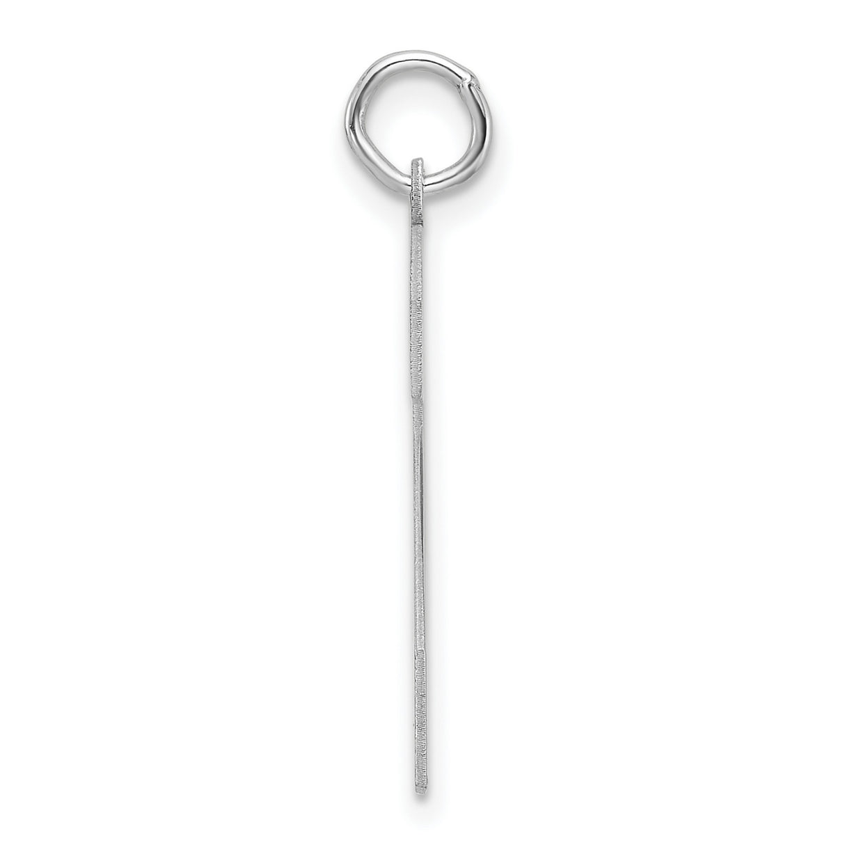 Sterling Silver Number 2 Pendant, Polished Numeric Jewelry Charm for Unisex Wear