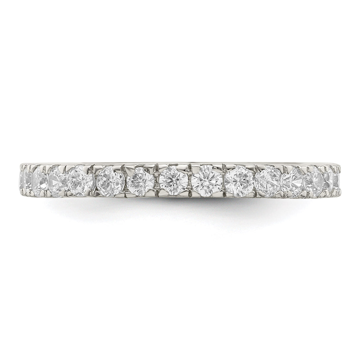 Sterling Silver wedding band ring detail view