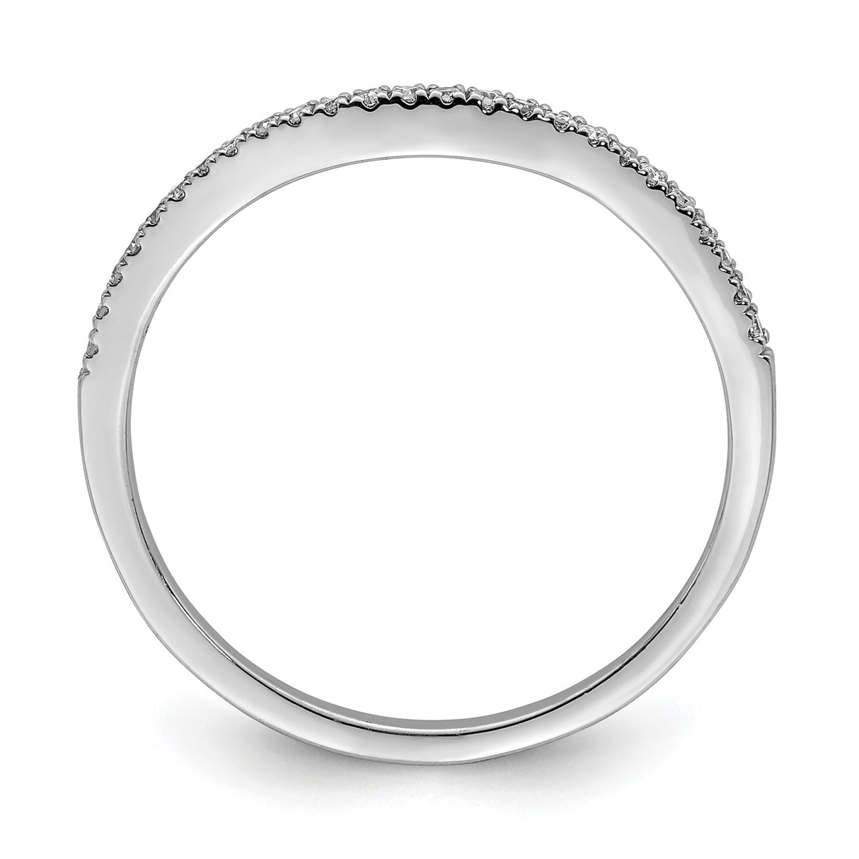 Sterling Silver wedding band ring alternate angle