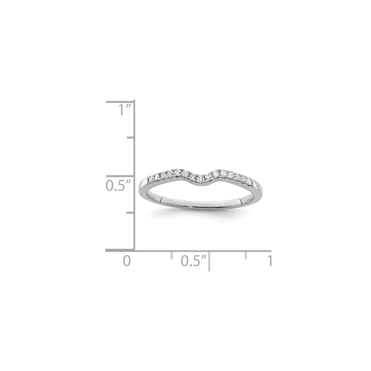 Sterling Silver wedding band ring shown for scale