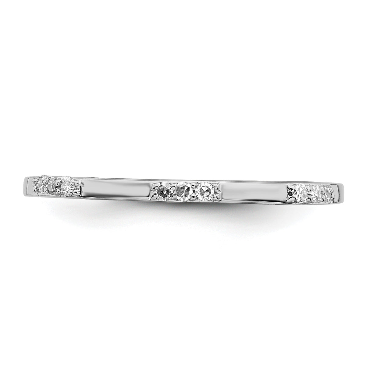 Sterling Silver wedding band ring detail view