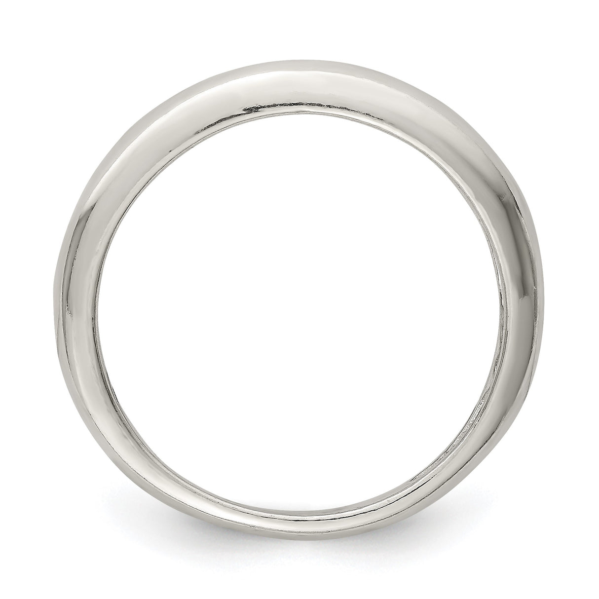 Sterling Silver wedding band ring alternate angle