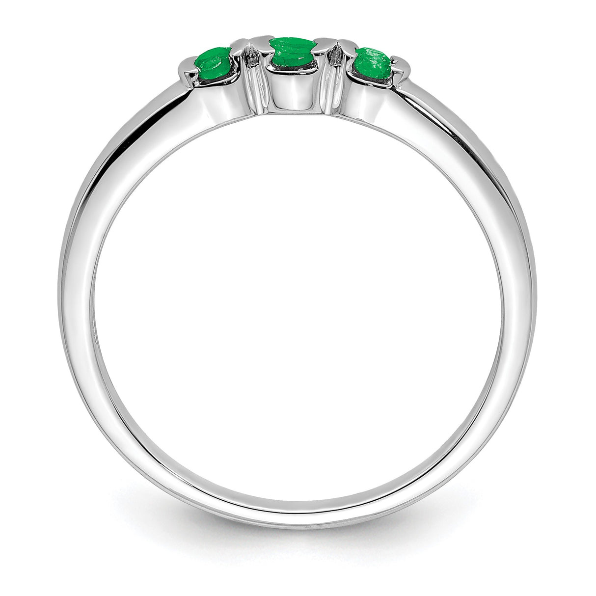 Sterling Silver wedding band ring alternate angle