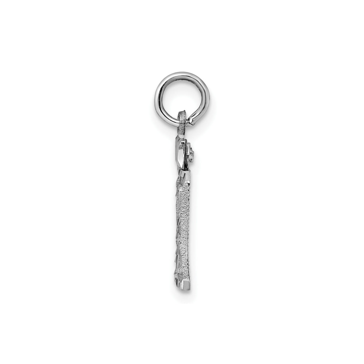 Sterling Silver Pendant, Number 29 High Polish Diamond-Cut Sports Charm, Unisex Jewelry