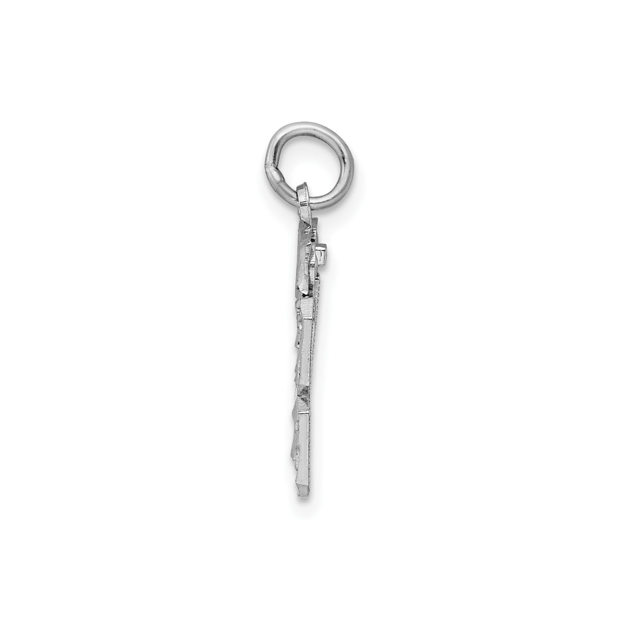 Small #73 Charm Pendant in Real 925 Sterling Silver