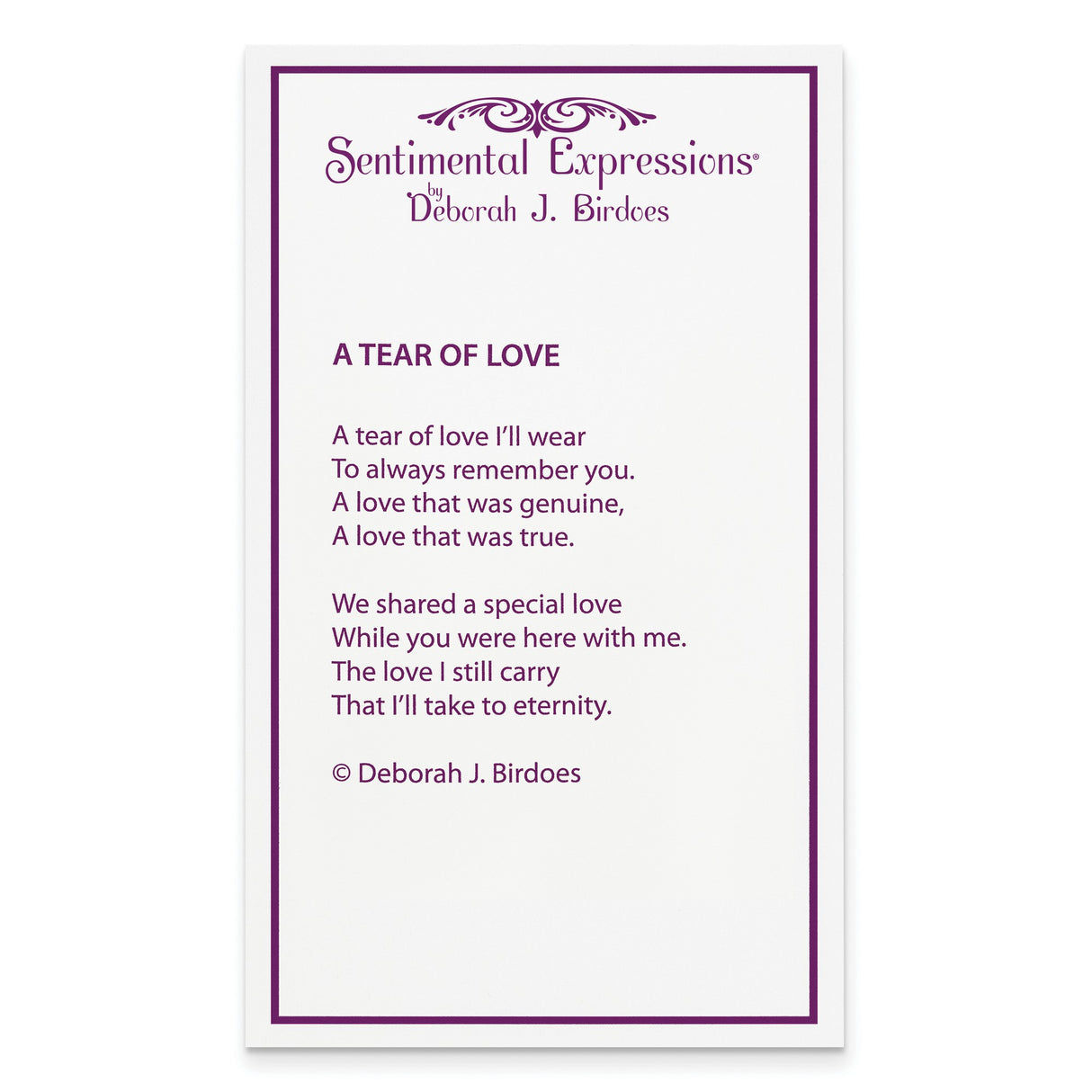 CZ A Tear of Love 18in Necklace Charm Pendant in Real 925 Sterling Silver