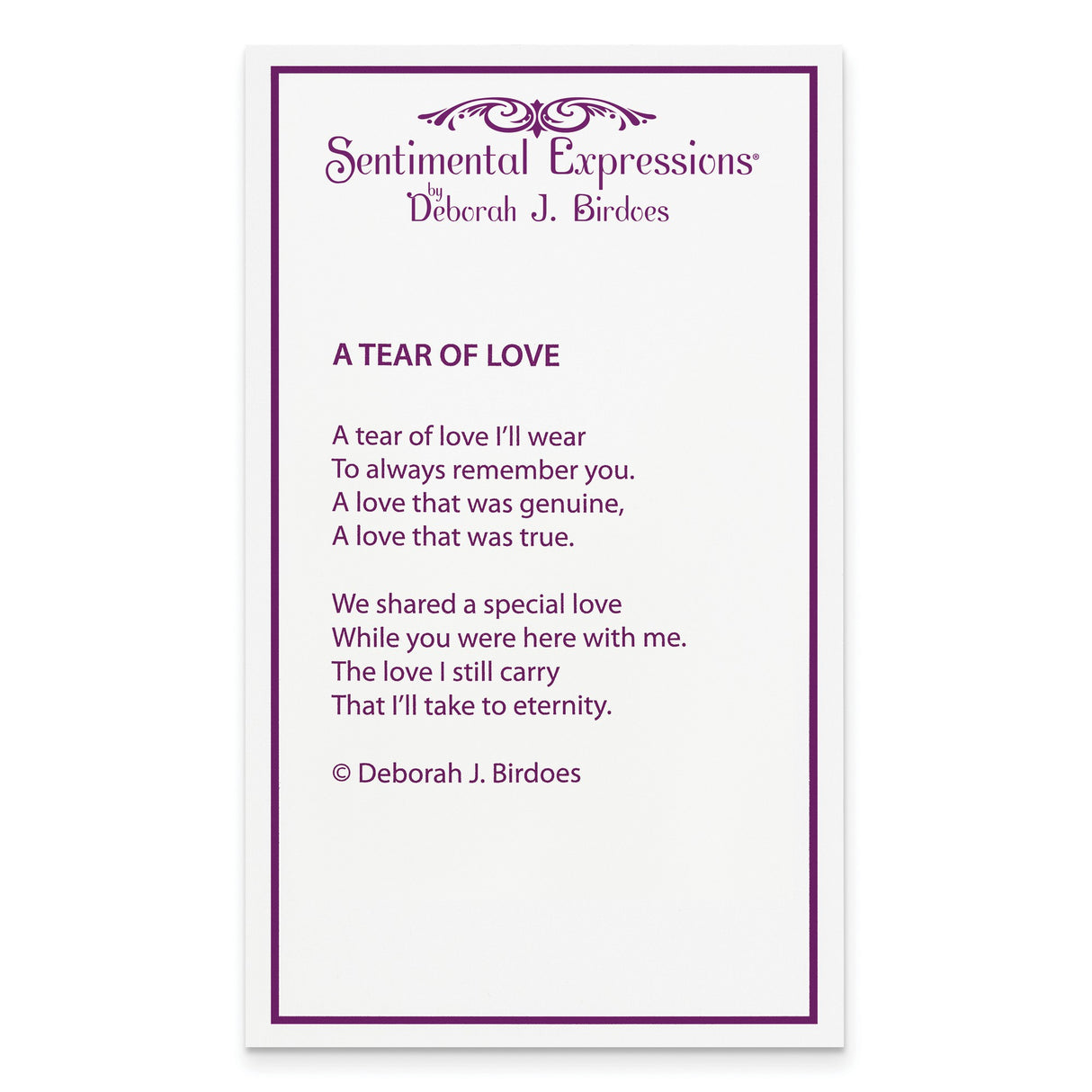 CZ A Tear of Love 18in Necklace Charm Pendant in Real 925 Sterling Silver