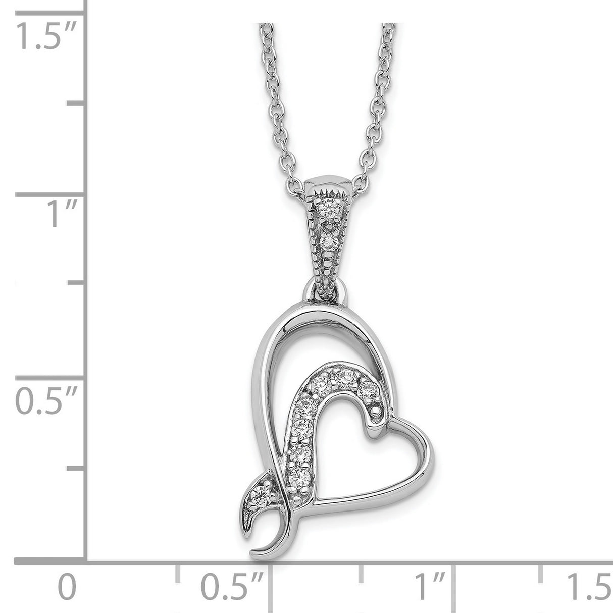 A Gift For My Sister For My Bridesmaid 18in Necklace Charm Pendant in Real 925 Sterling Silver