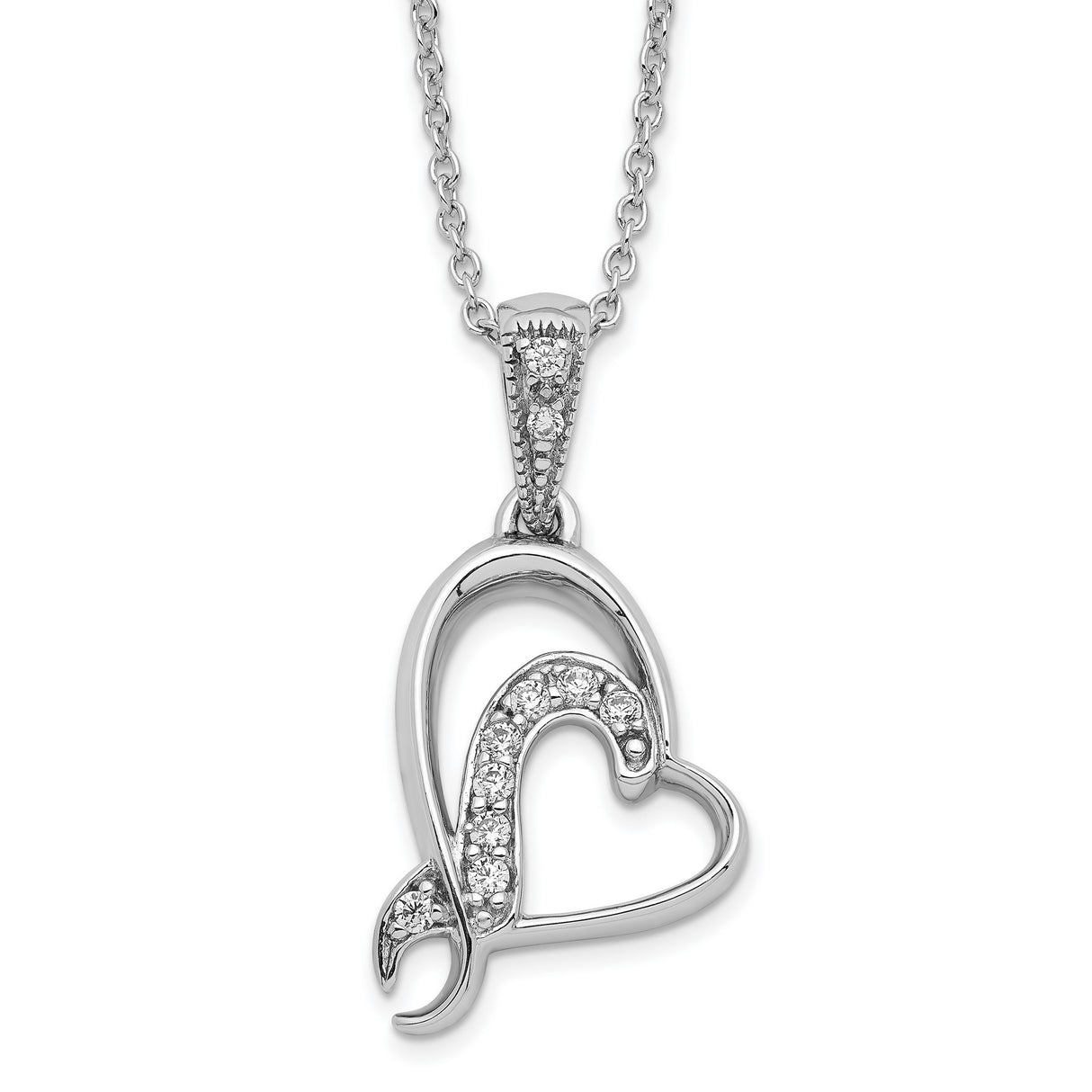 A Gift For My Sister For My Bridesmaid 18in Necklace Charm Pendant in Real 925 Sterling Silver