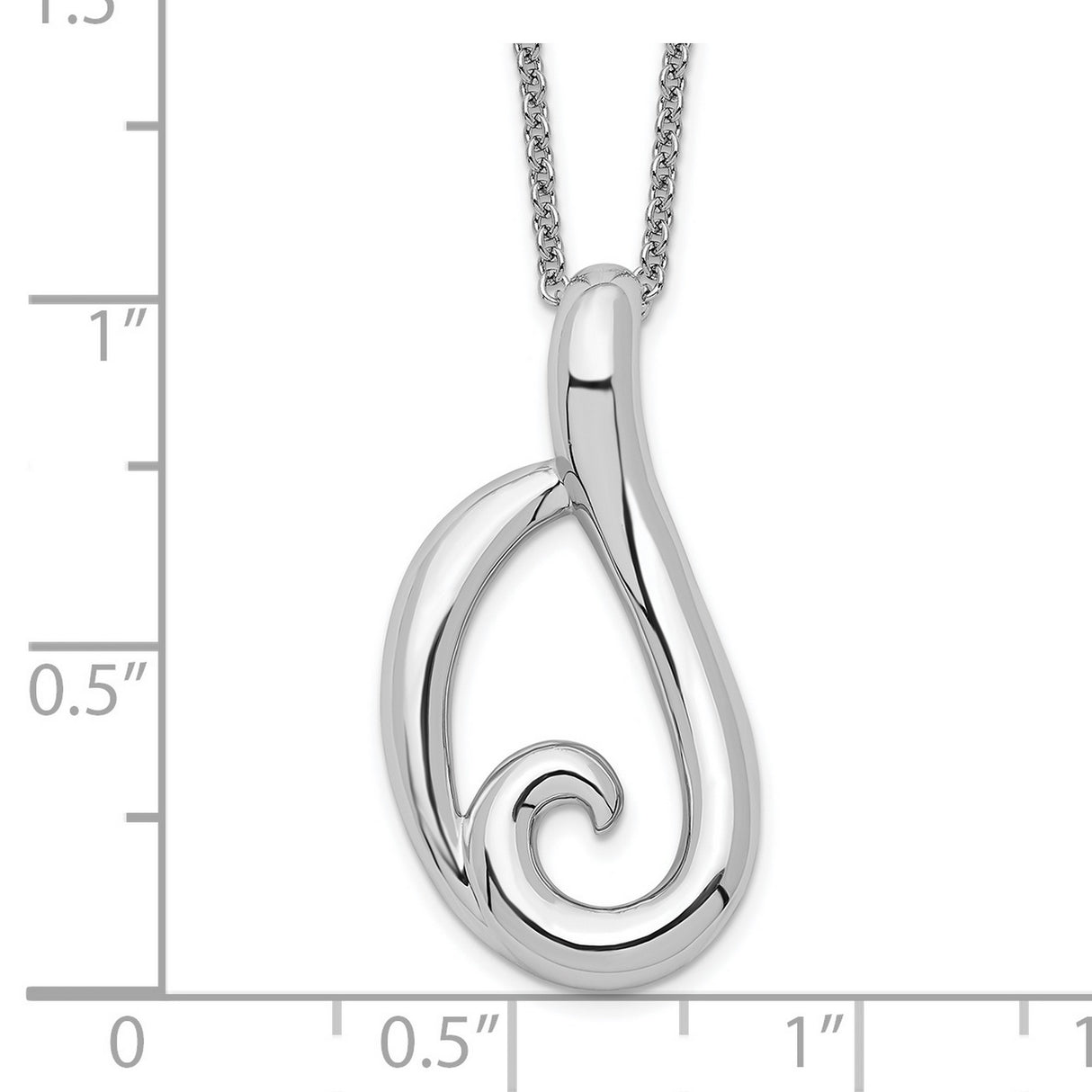 Friendship 18in Necklace Charm Pendant in Real 925 Sterling Silver