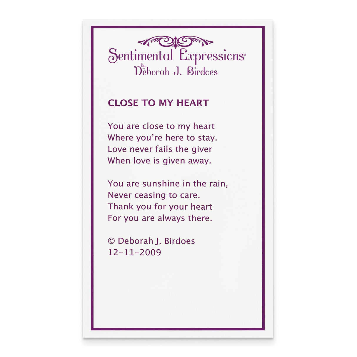 Close To My Heart 18in Necklace Charm Pendant in Real 925 Sterling Silver