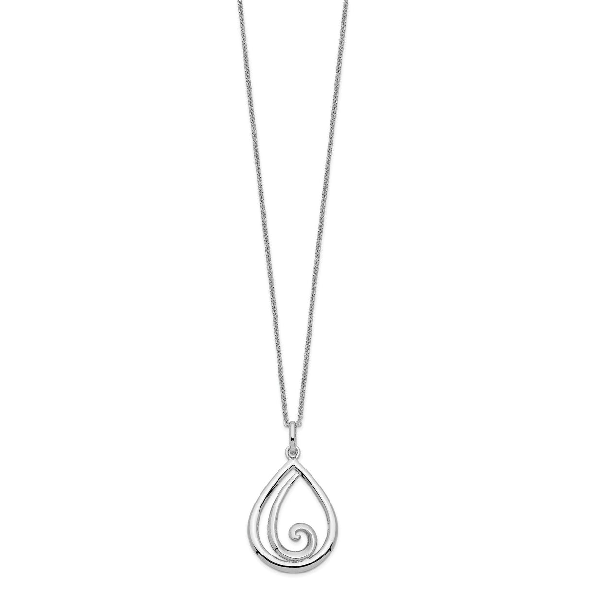 Remember Me Always 18in Necklace Charm Pendant in Real 925 Sterling Silver