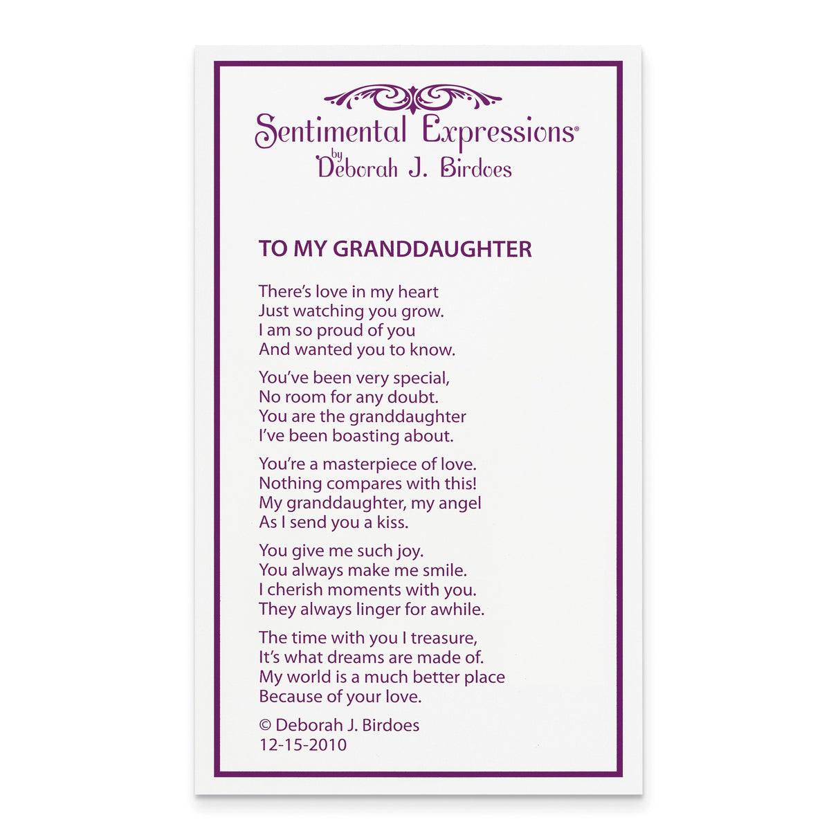 Antiqued CZ To My Granddaughter 18in Heart Necklace Charm Pendant in Real 925 Sterling Silver