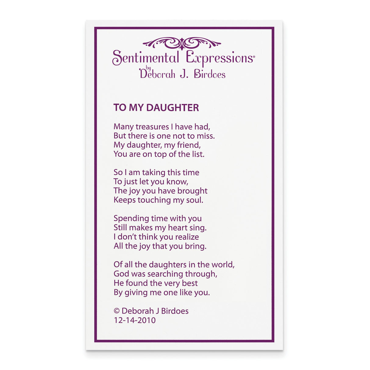 Antiqued CZ To My Daughter 18in Heart Necklace Charm Pendant in Real 925 Sterling Silver