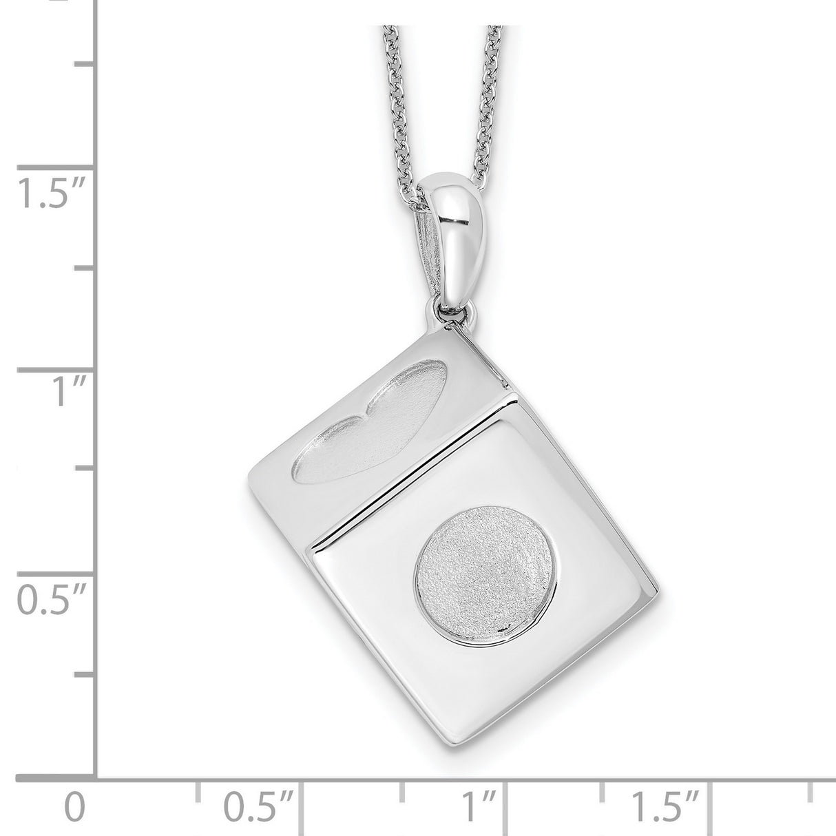 Lucky As Can Be 18in Necklace Charm Pendant in Real 925 Sterling Silver