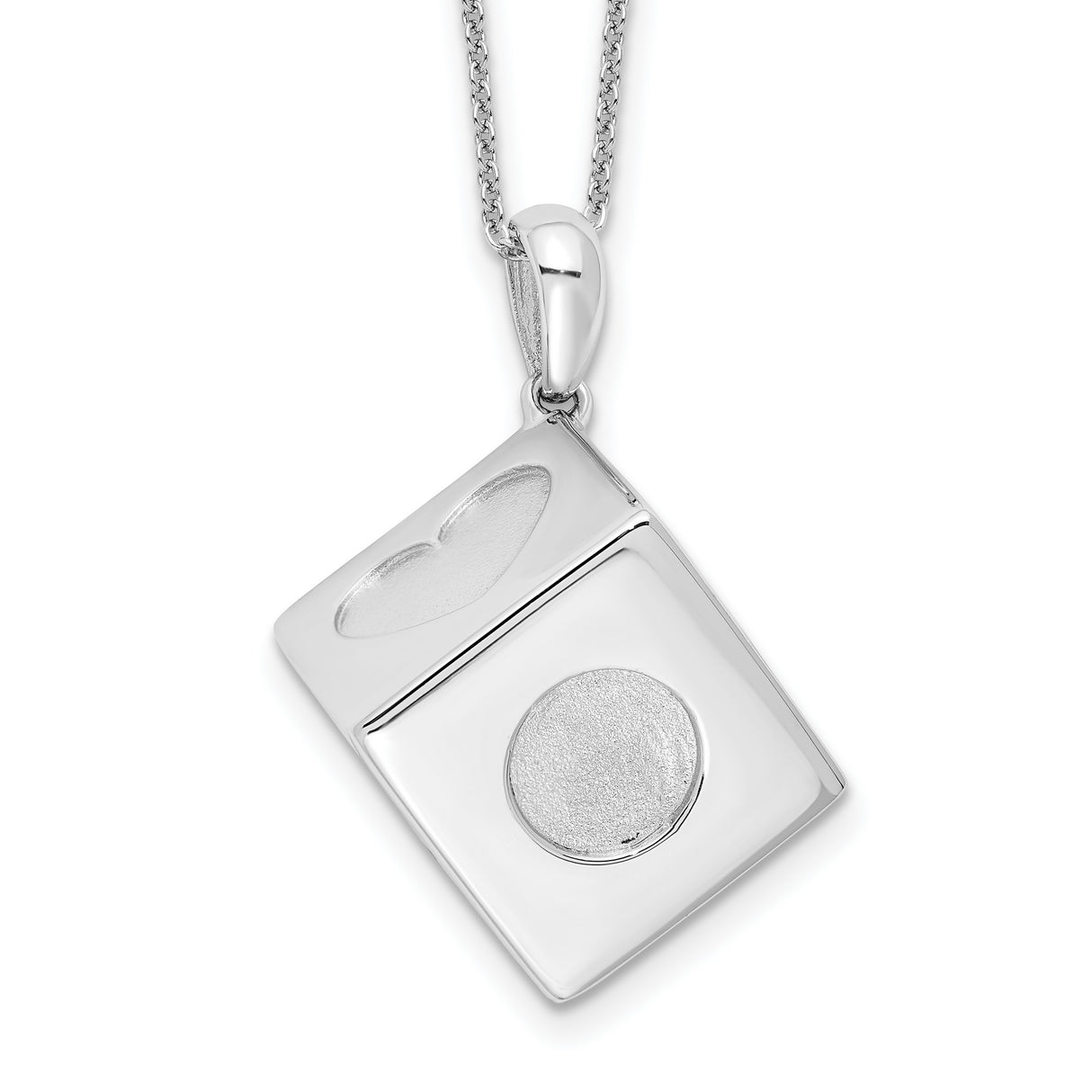 Lucky As Can Be 18in Necklace Charm Pendant in Real 925 Sterling Silver