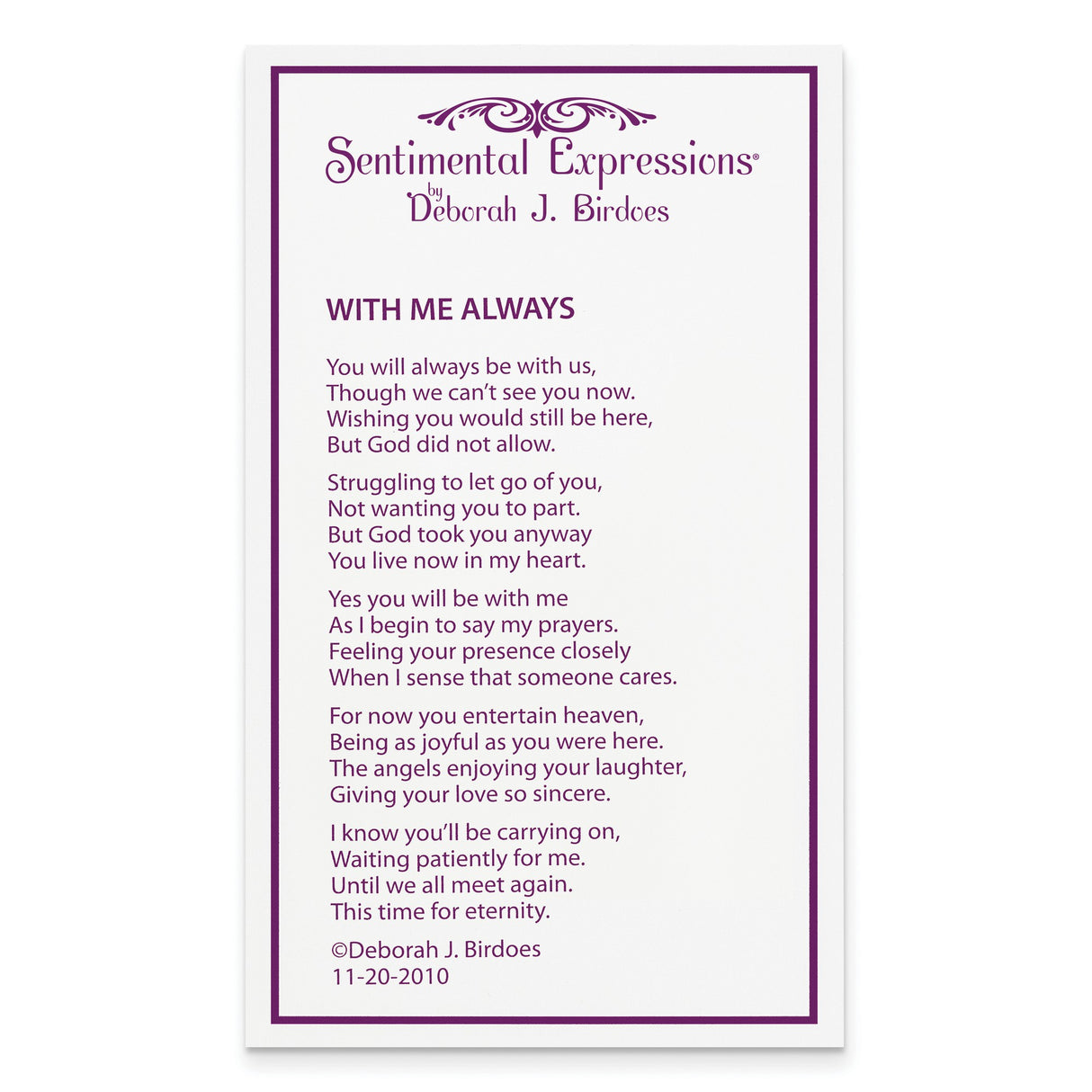 Antiqued With Me Always 18in Heart Necklace Charm Pendant in Real 925 Sterling Silver