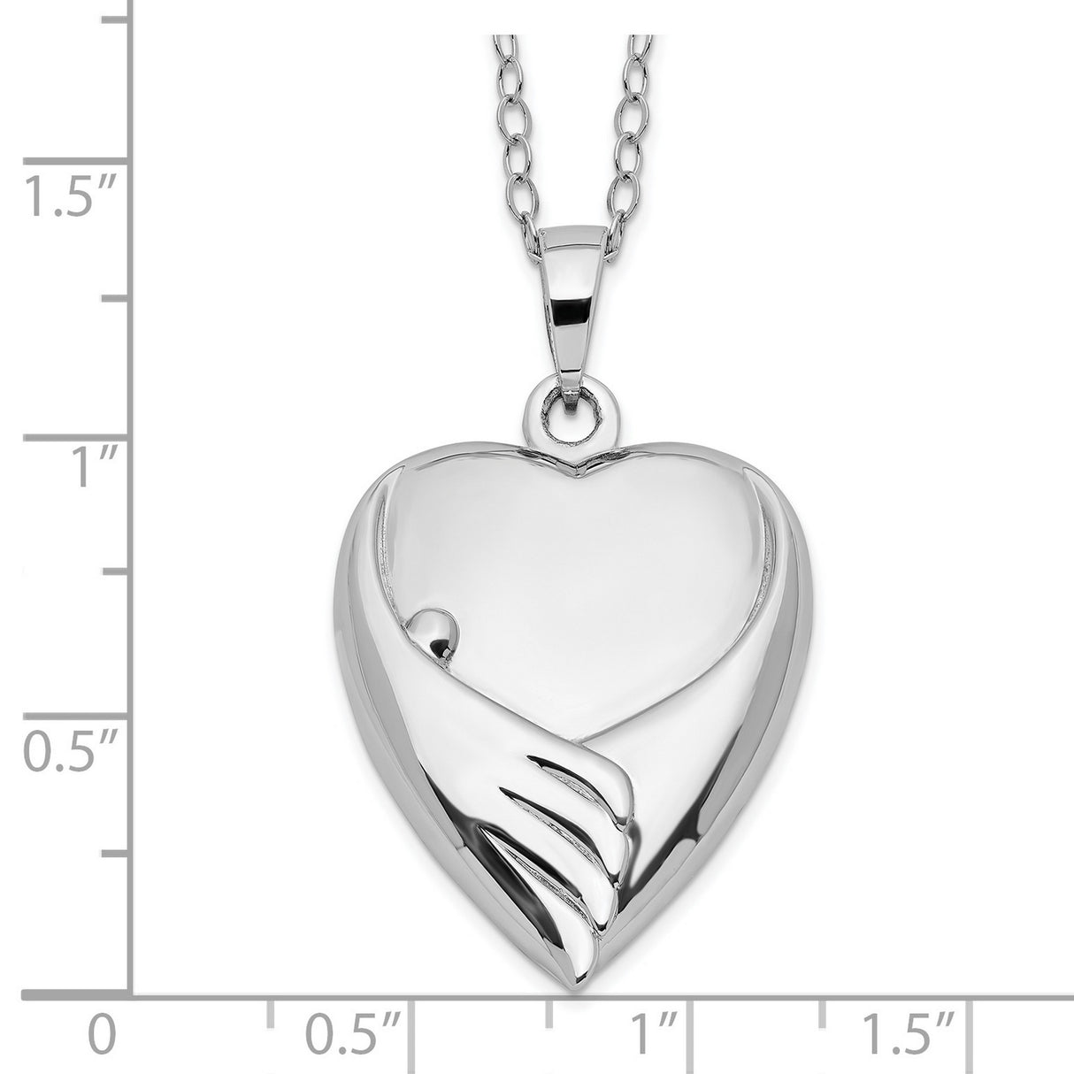 Forever My Baby Ash Holder 18 Inch Necklace Charm Pendant in Real 925 Sterling Silver