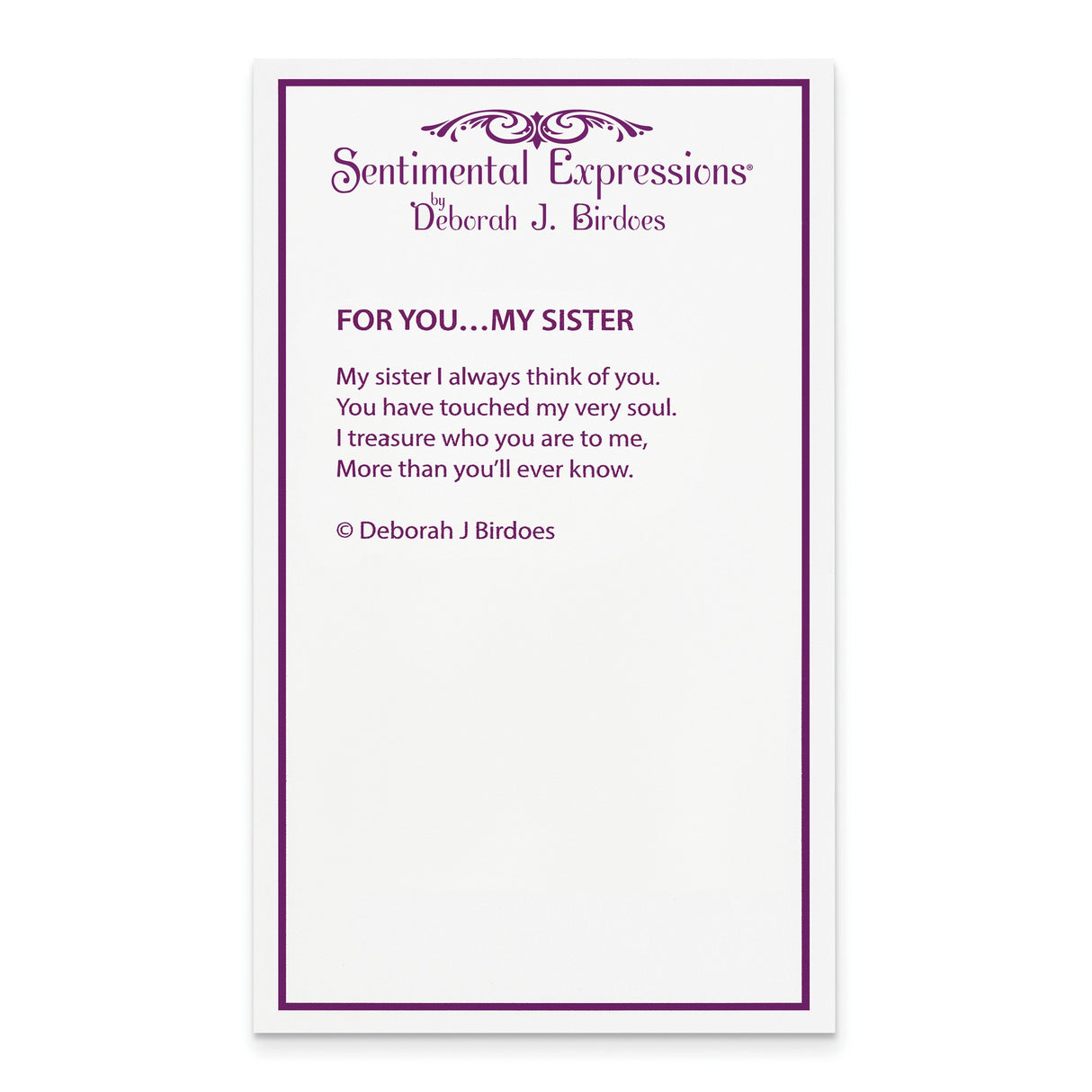 Antiqued For You My Sister 18in. Necklace Charm Pendant in Real 925 Sterling Silver