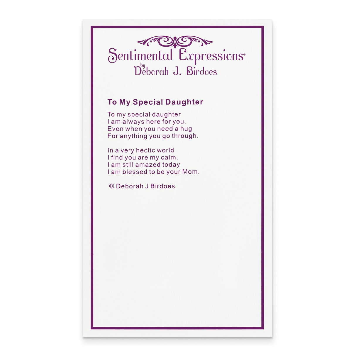 Antiqued Daughter 18in. Necklace Charm Pendant in Real 925 Sterling Silver