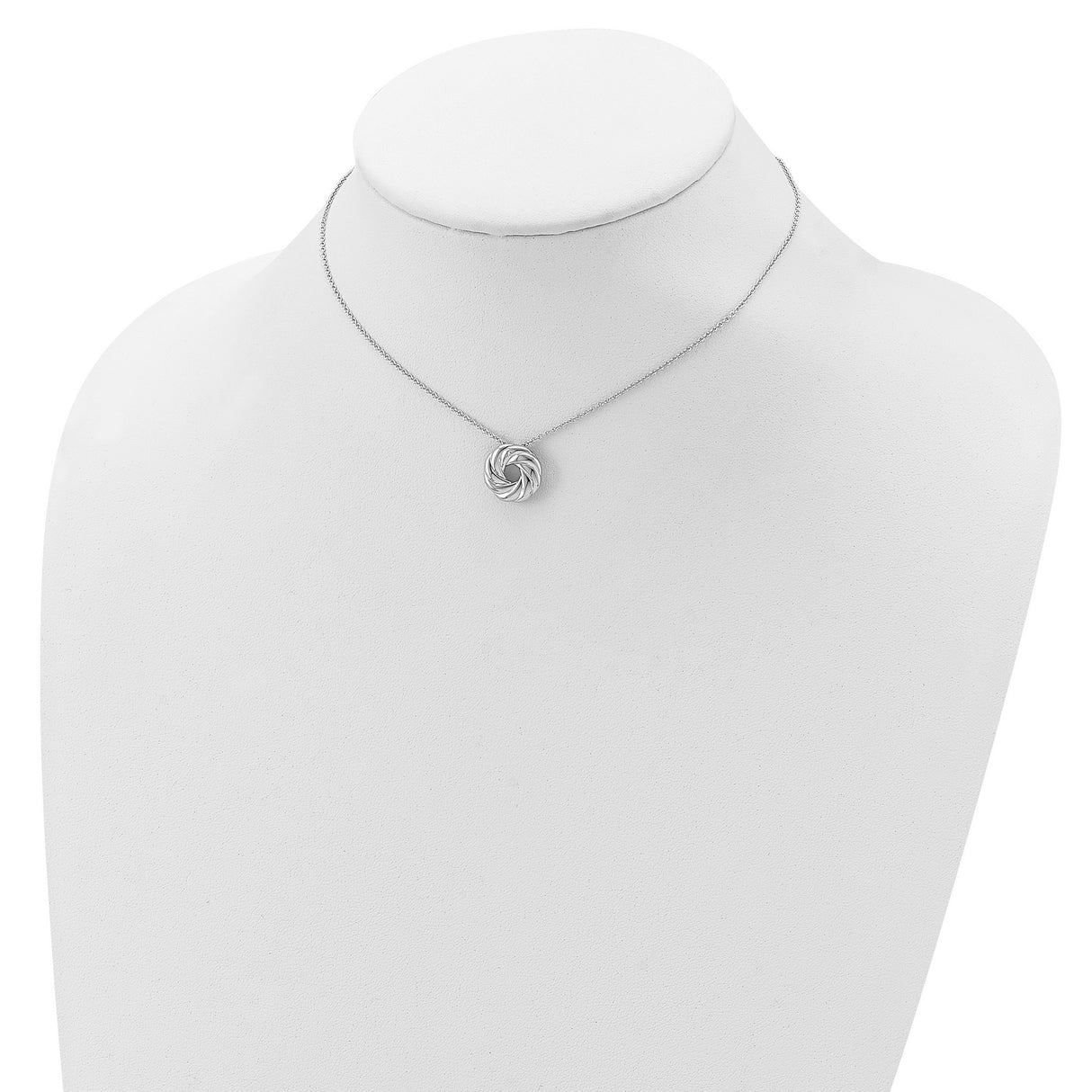 CZ Sparkle and Shine 14in. Necklace with 2in. ext Charm Pendant in Real 925 Sterling Silver