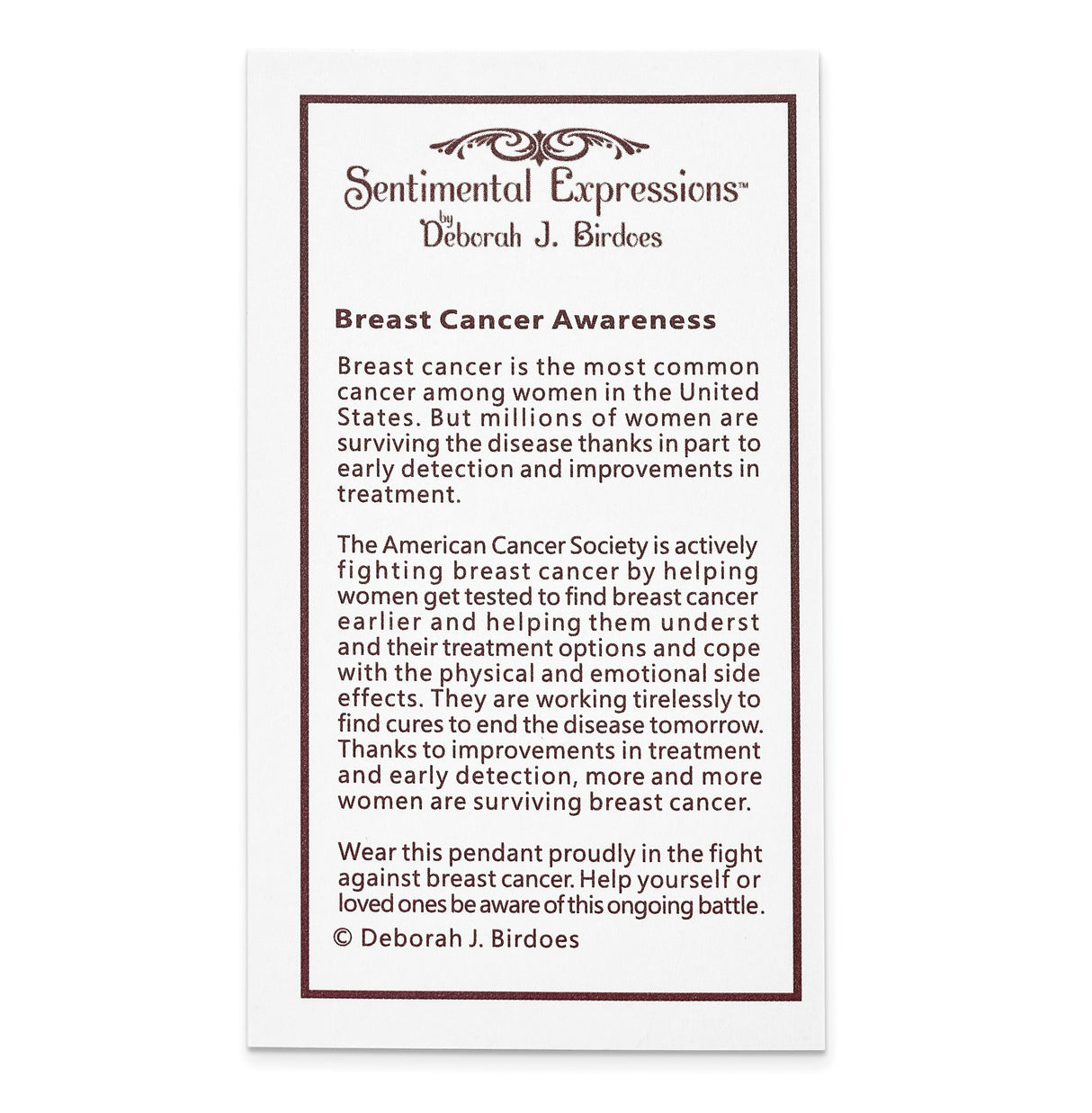 Pink CZ Breast Cancer Heart 18 inch Necklace Charm Pendant in Real 925 Sterling Silver