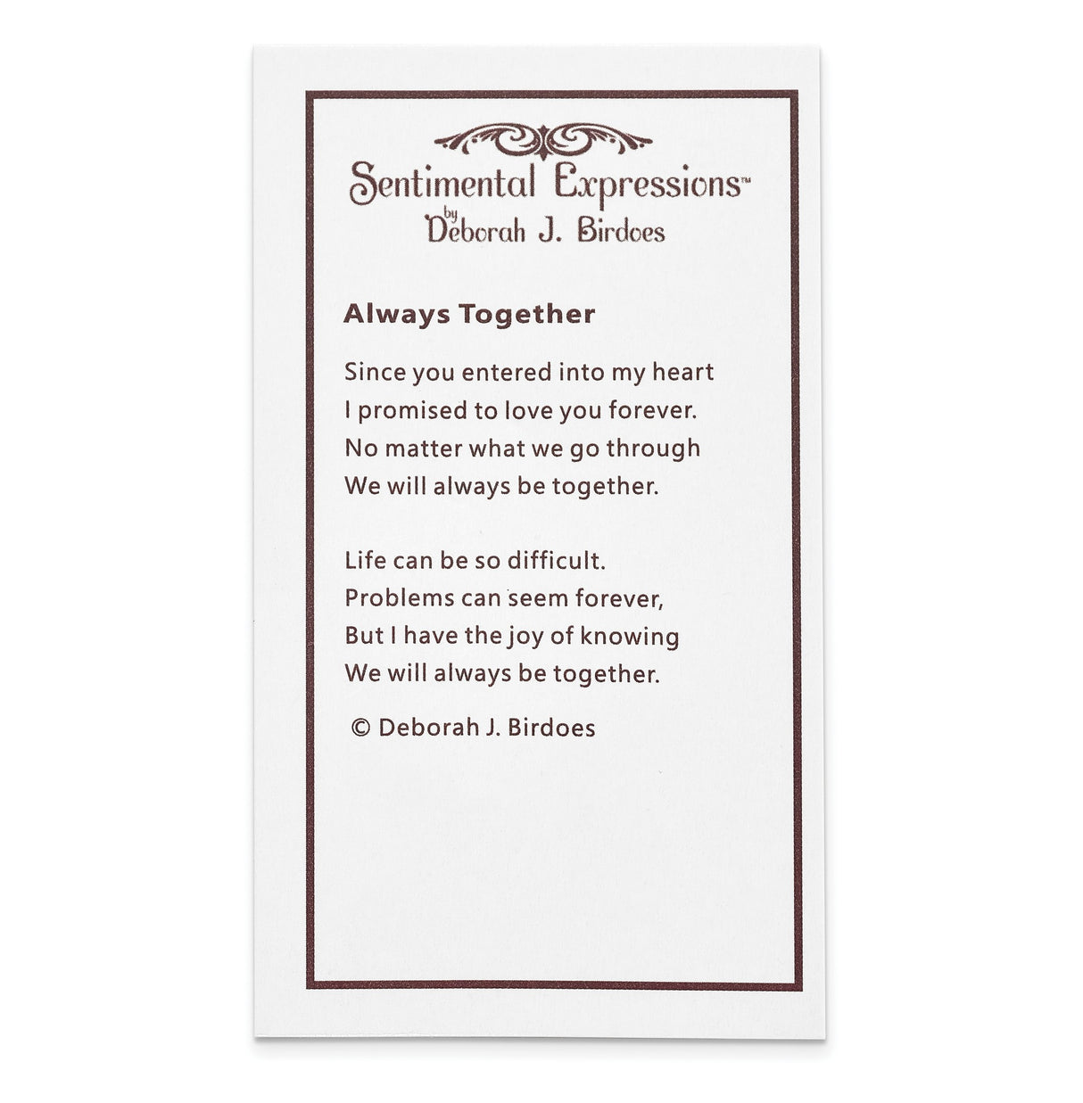 Always Together 18 inch Necklace Charm Pendant in Real 925 Sterling Silver