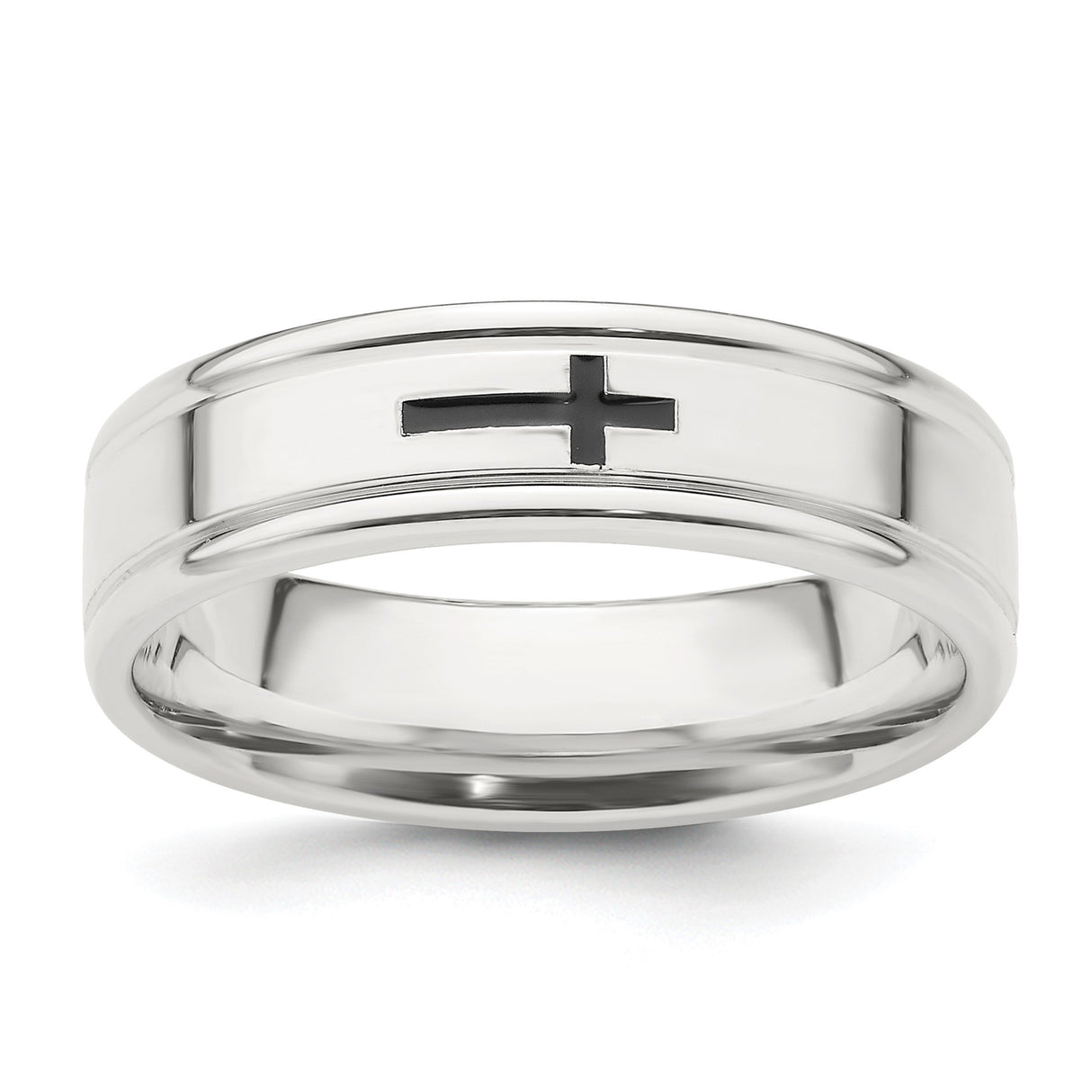 Sterling Silver Flat wedding band ring