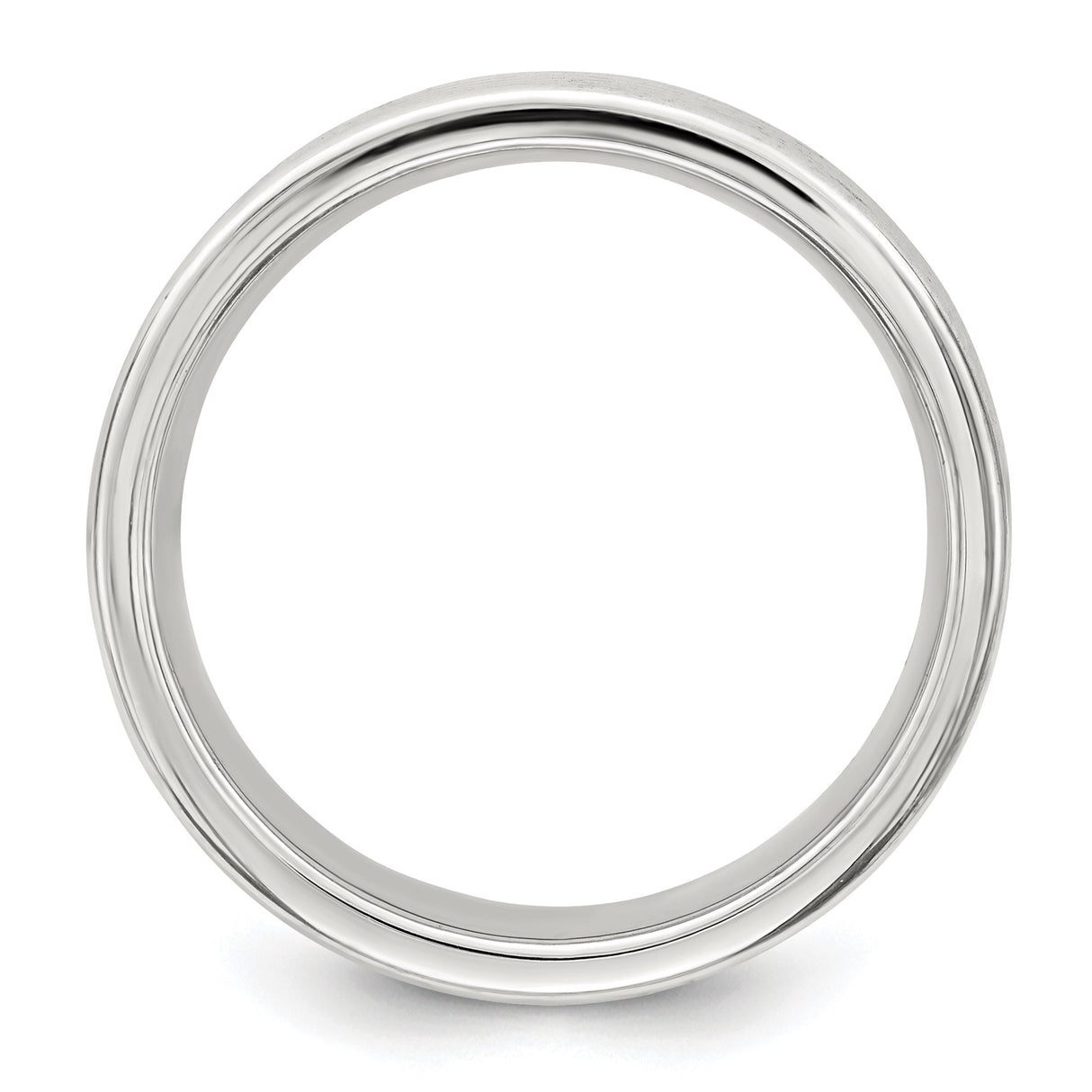 Sterling Silver wedding band ring alternate angle