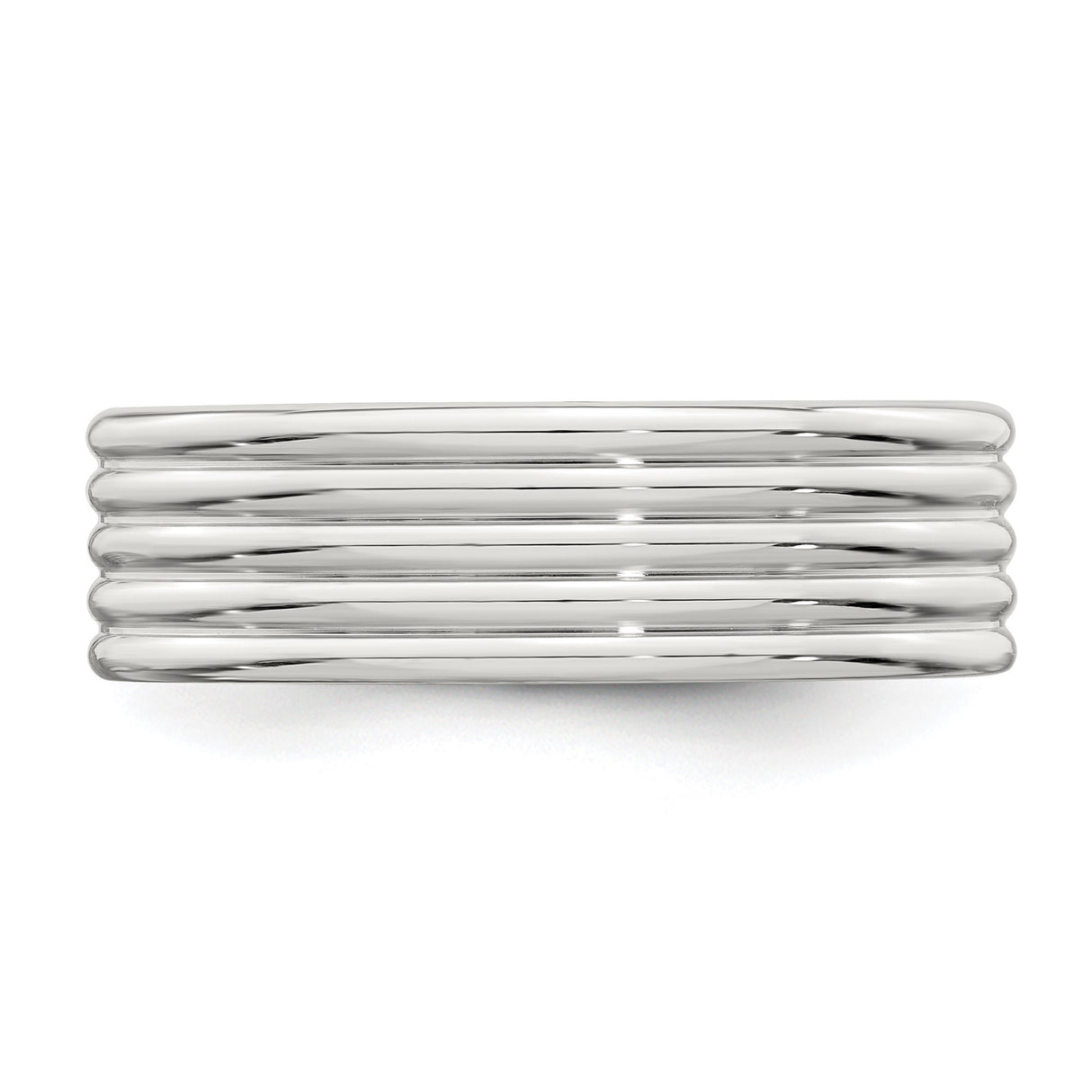 Sterling Silver wedding band ring detail view