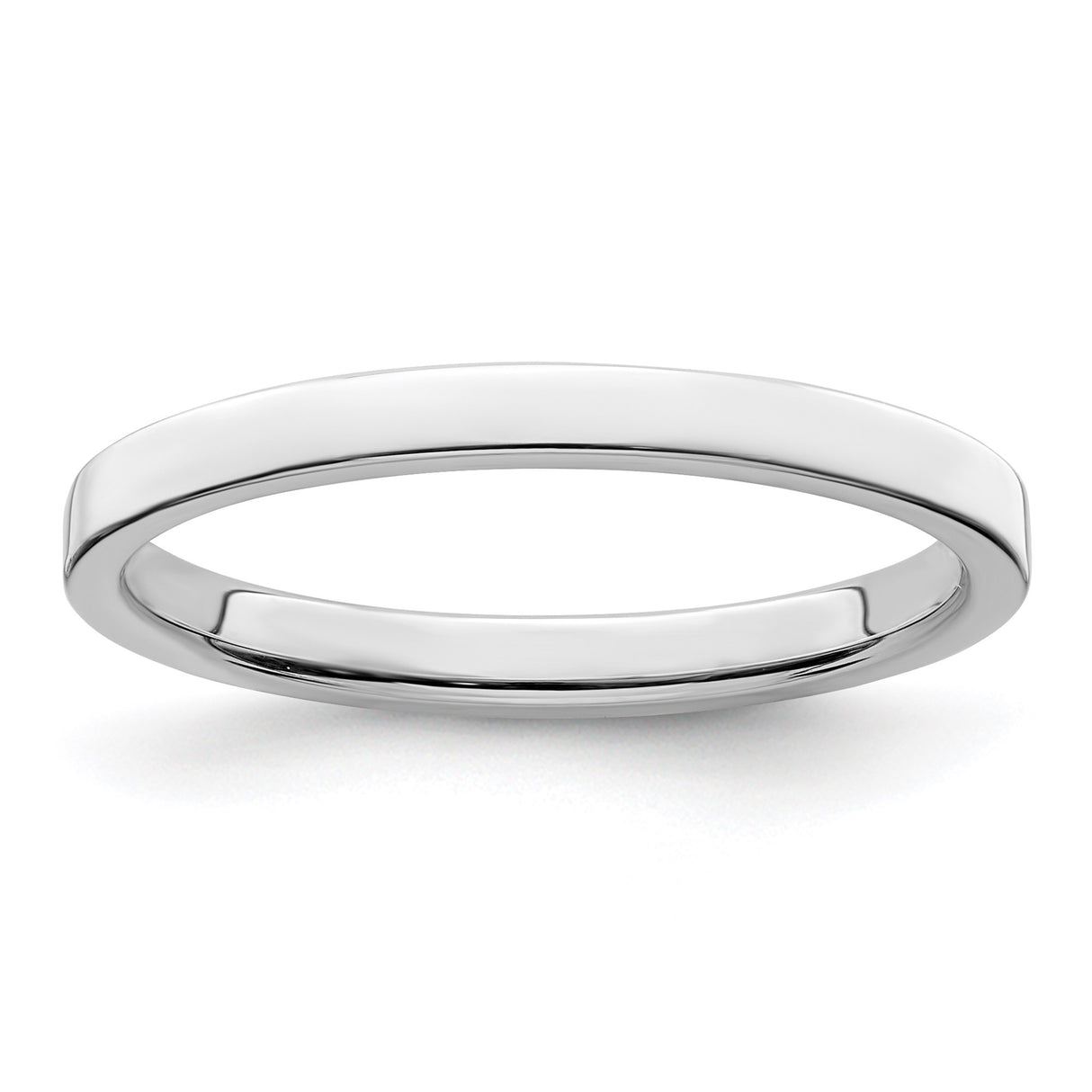 Sterling Silver Flat, Lightweight wedding band ring