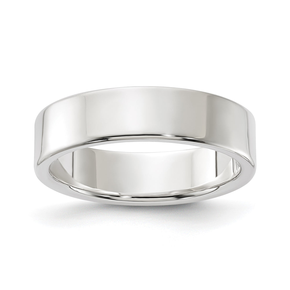 Sterling Silver Flat, Lightweight wedding band ring