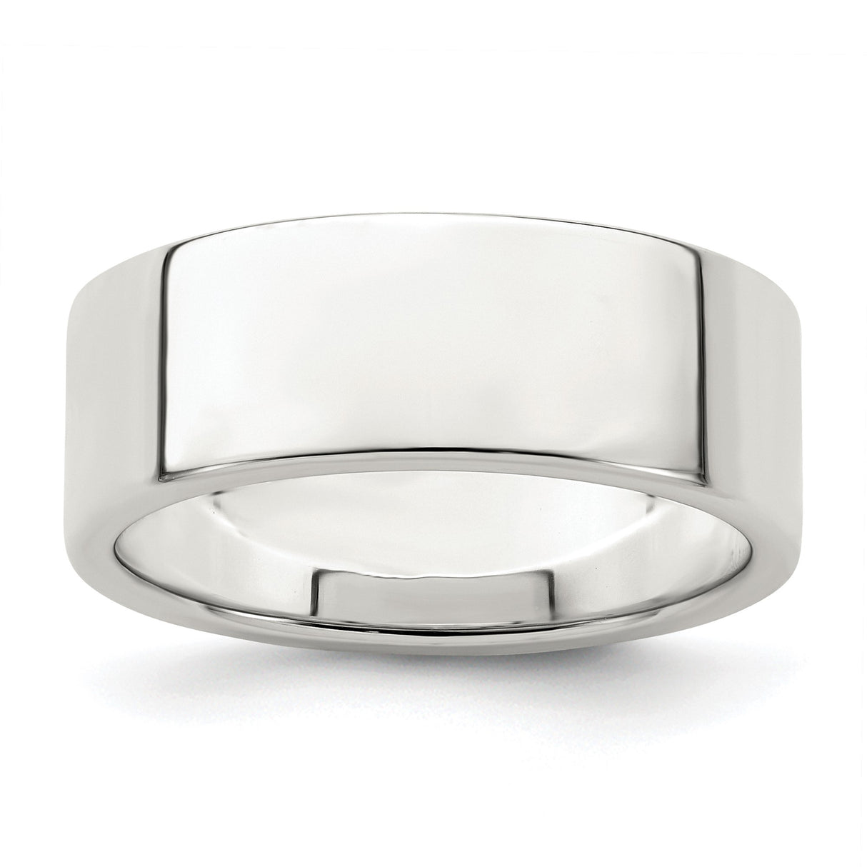 Sterling Silver Flat, Lightweight wedding band ring