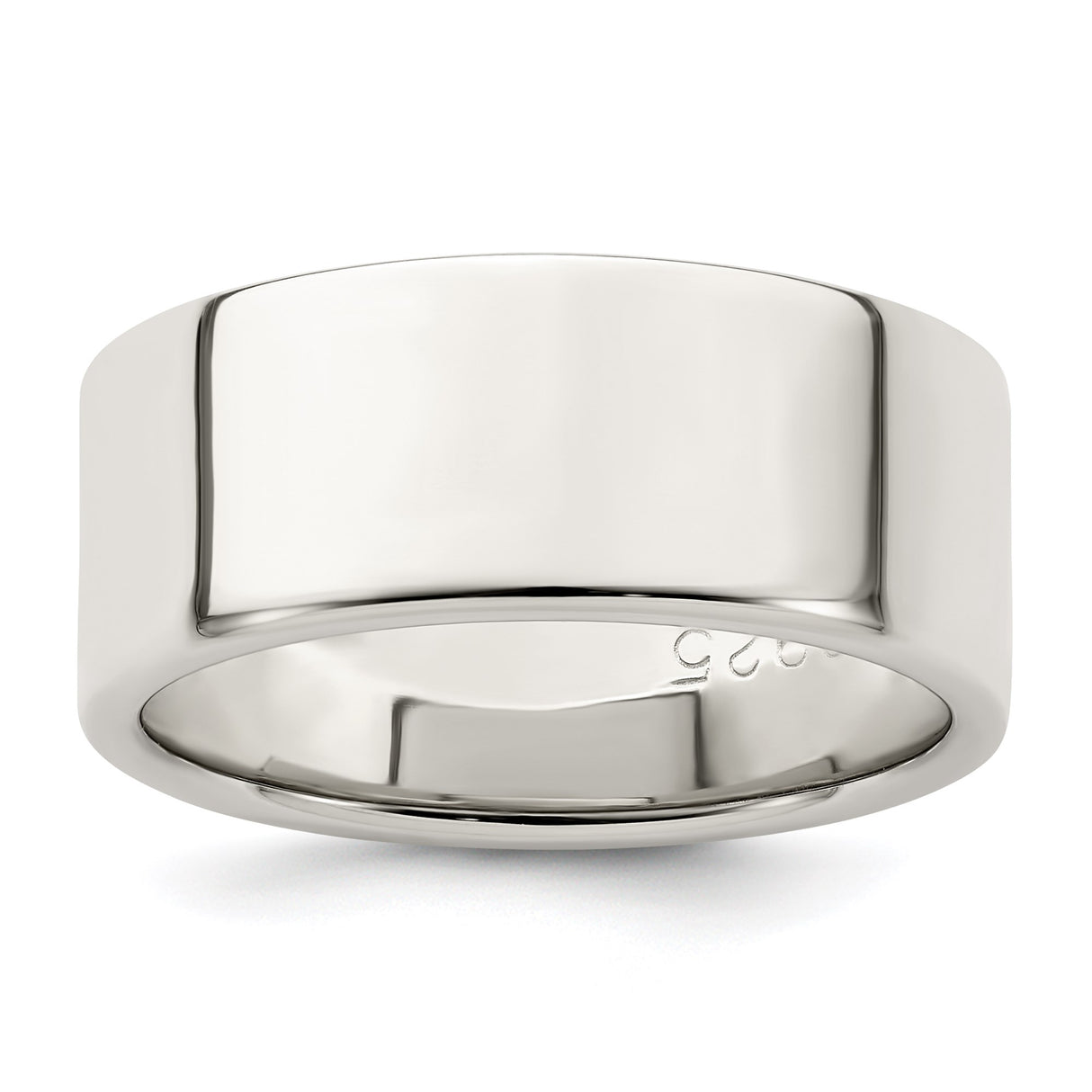 Sterling Silver Flat, Lightweight wedding band ring